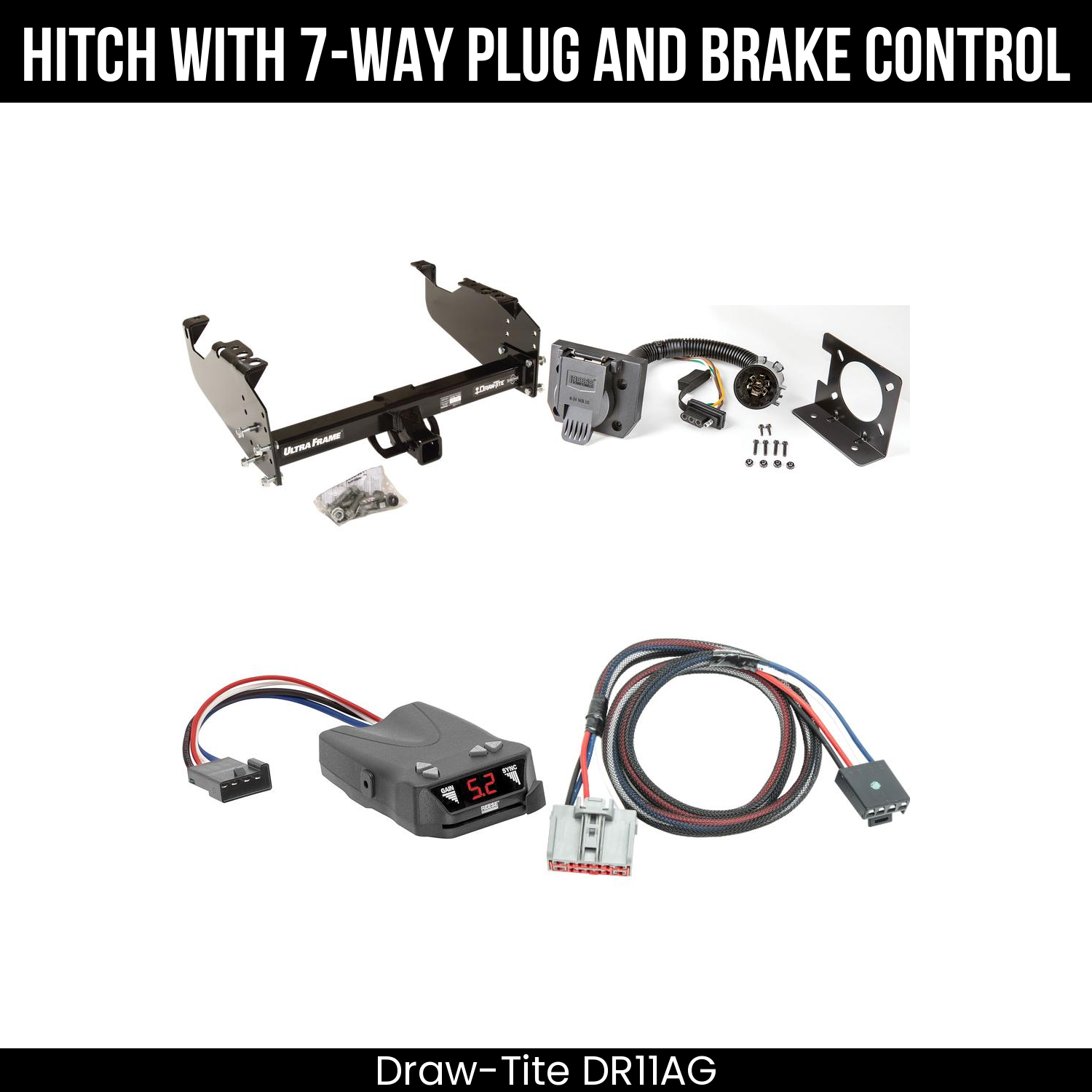 Trailer Hitch , 7-Way , Reese Brakeman IV Brake Control