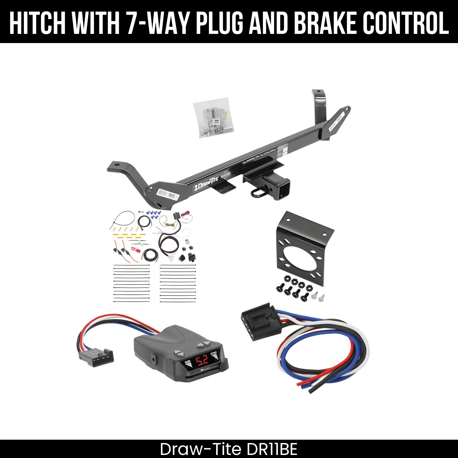 Trailer Hitch , 7-Way , Tekonsha Brakeman IV Brake Control