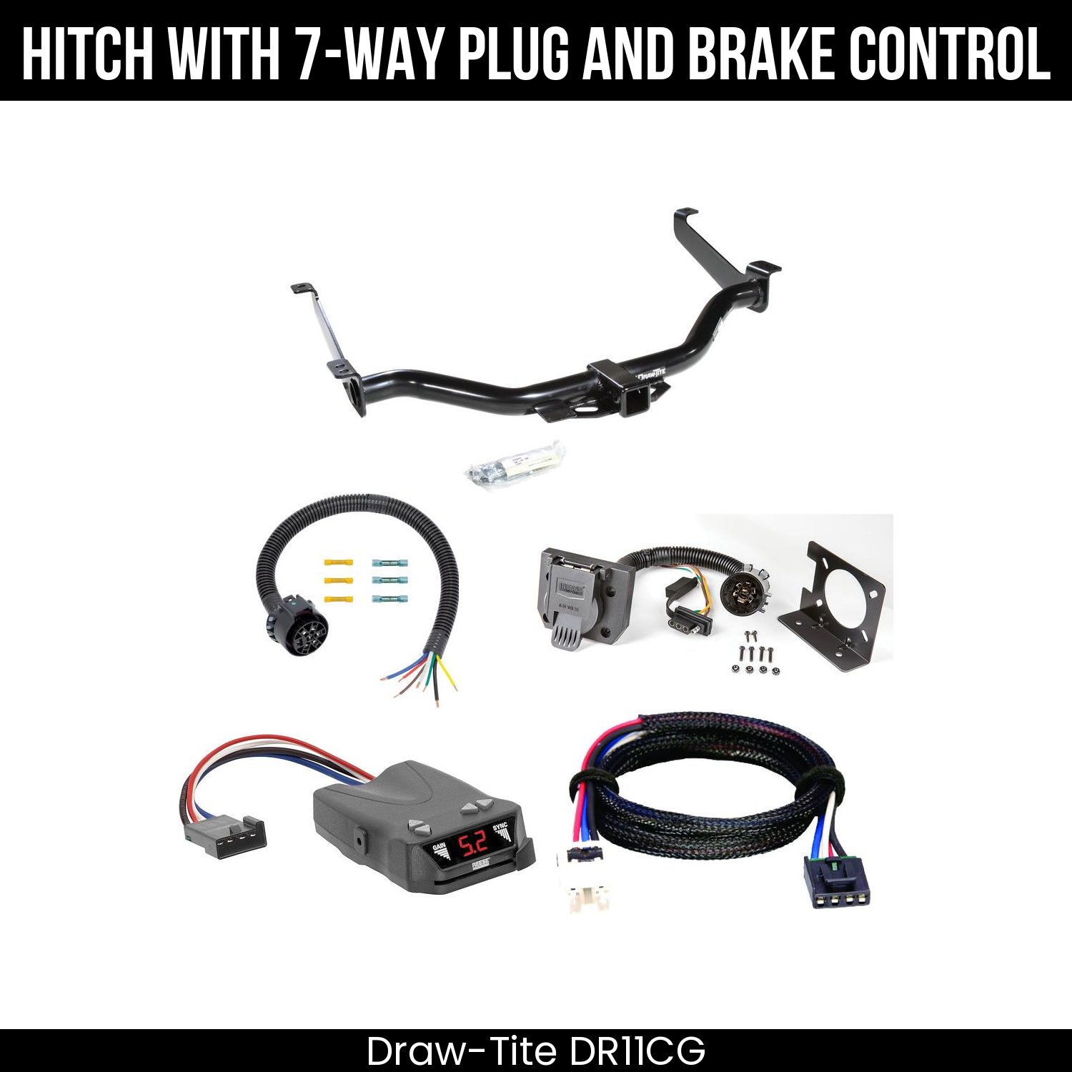 Trailer Hitch , 7-Way , Reese Brakeman IV Brake Control