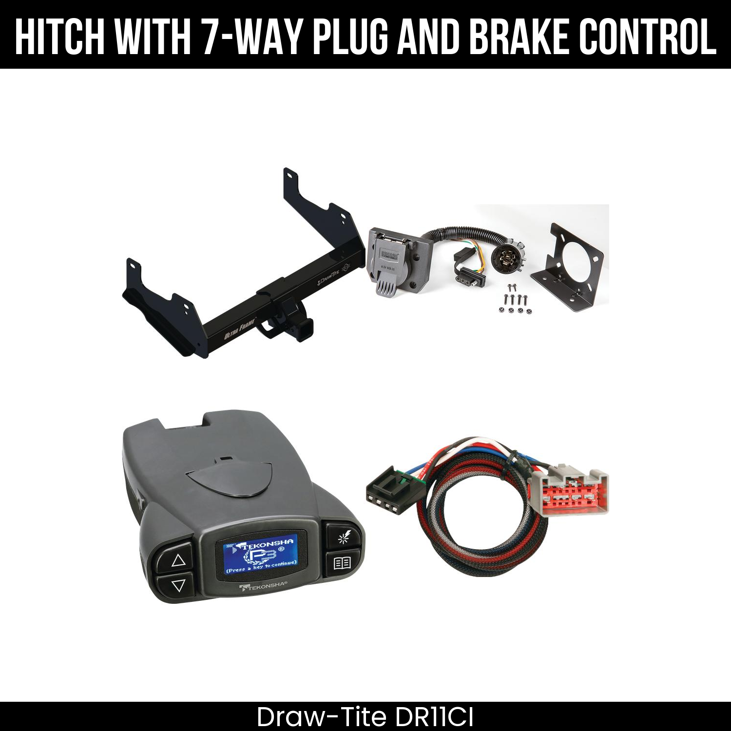 Trailer Hitch , 7-Way , Tekonsha Prodigy P3 Brake Control