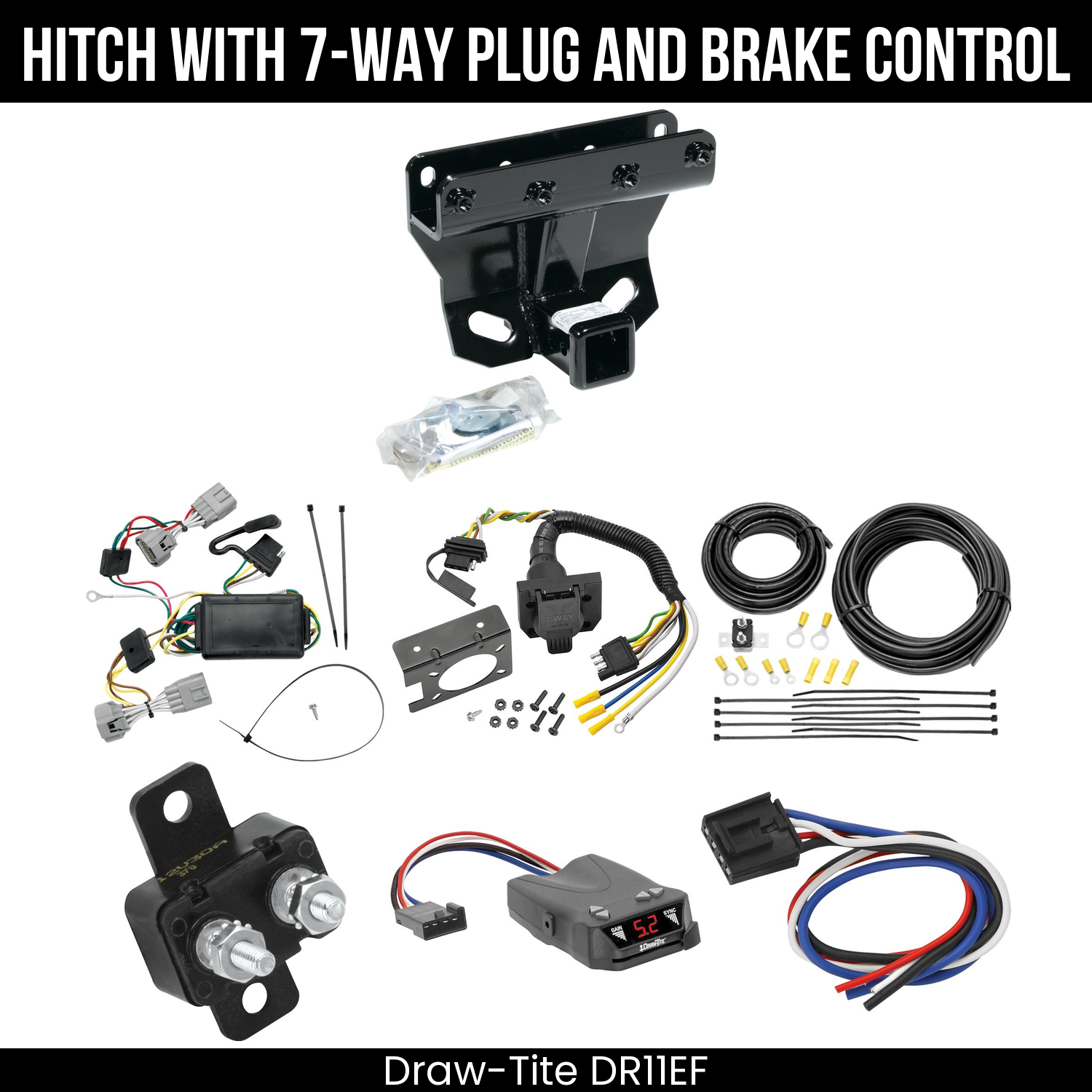 Trailer Hitch , 7-Way , Draw-Tite Activator IV Brake Control