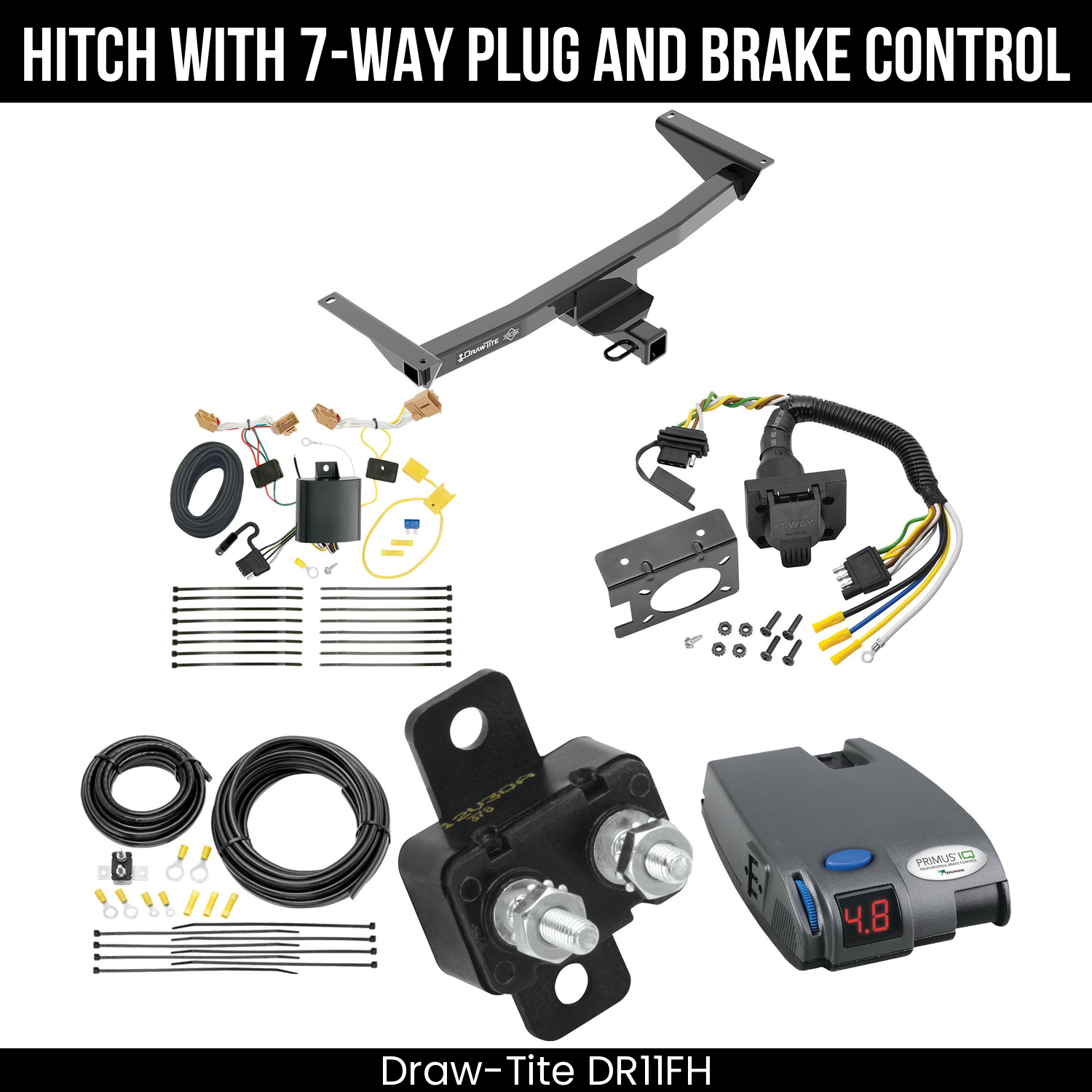 Trailer Hitch , 7-Way , Tekonsha Primus IQ Brake Control