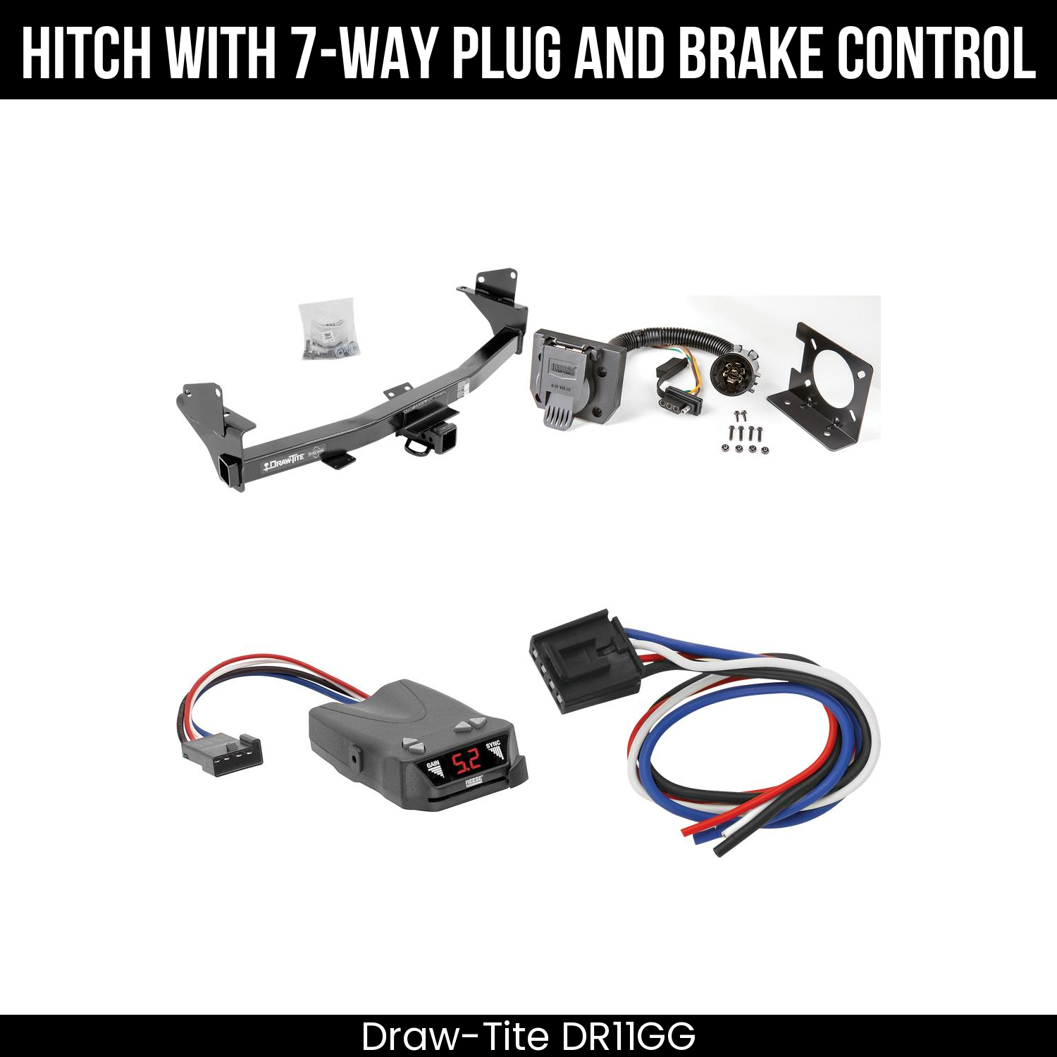 Trailer Hitch , 7-Way , Reese Brakeman IV Brake Control