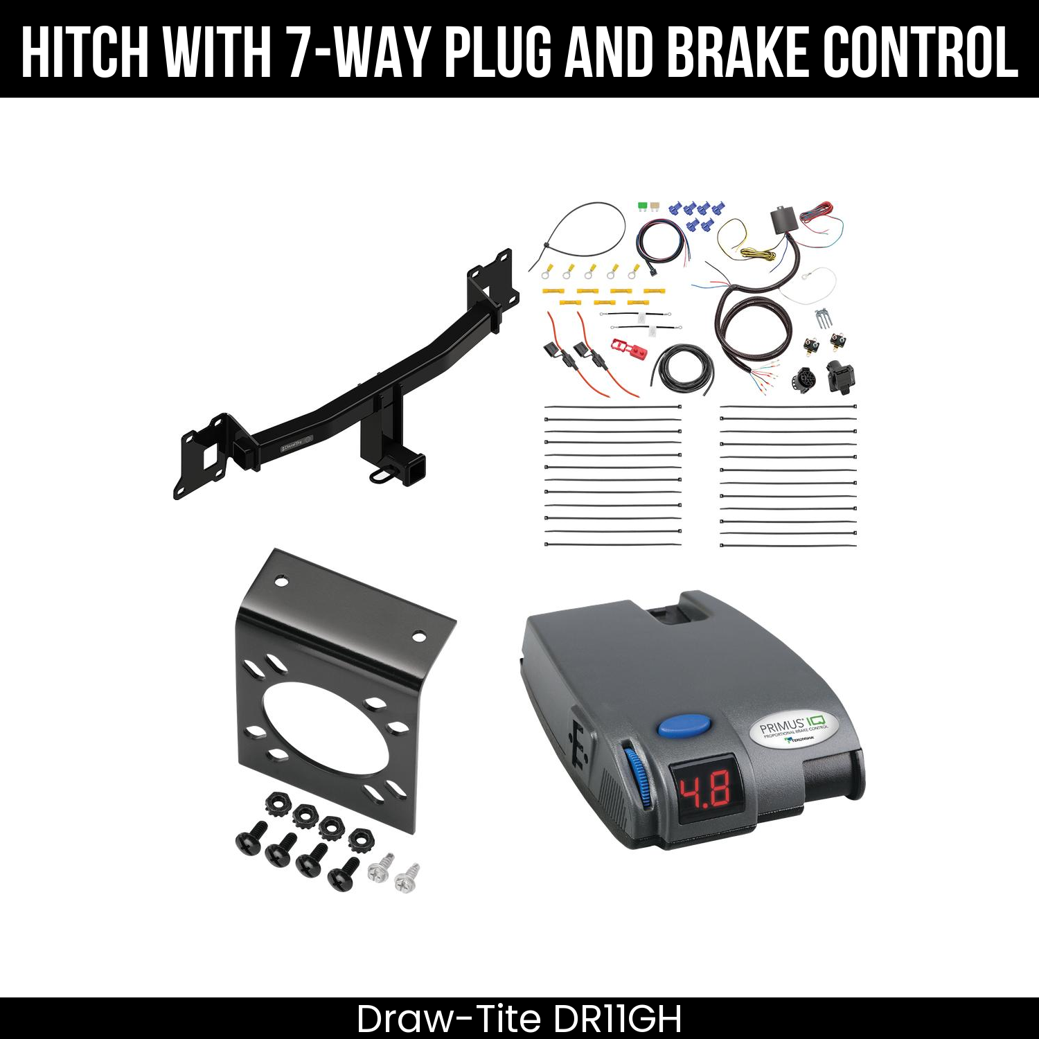 Trailer Hitch , 7-Way , Tekonsha Primus IQ Brake Control