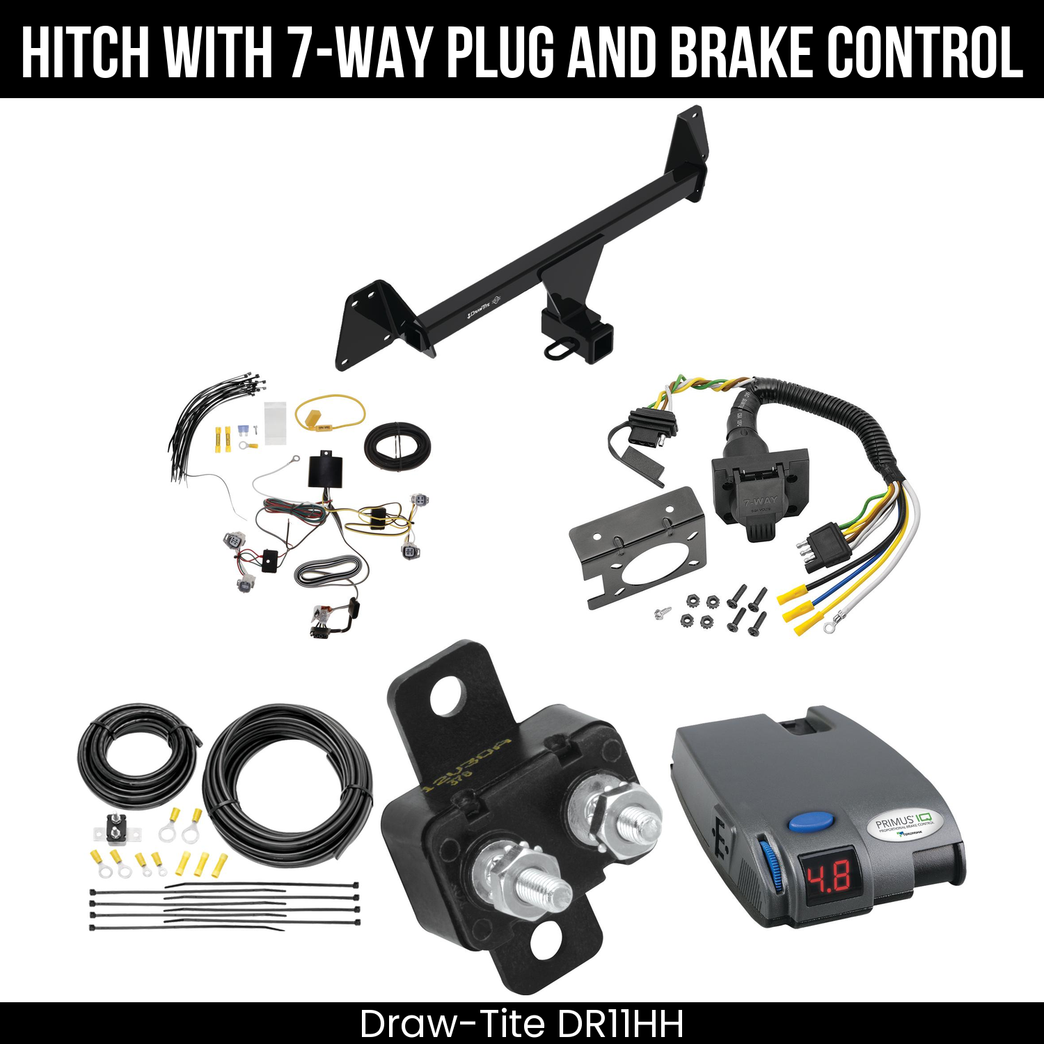 Trailer Hitch , 7-Way , Tekonsha Primus IQ Brake Control