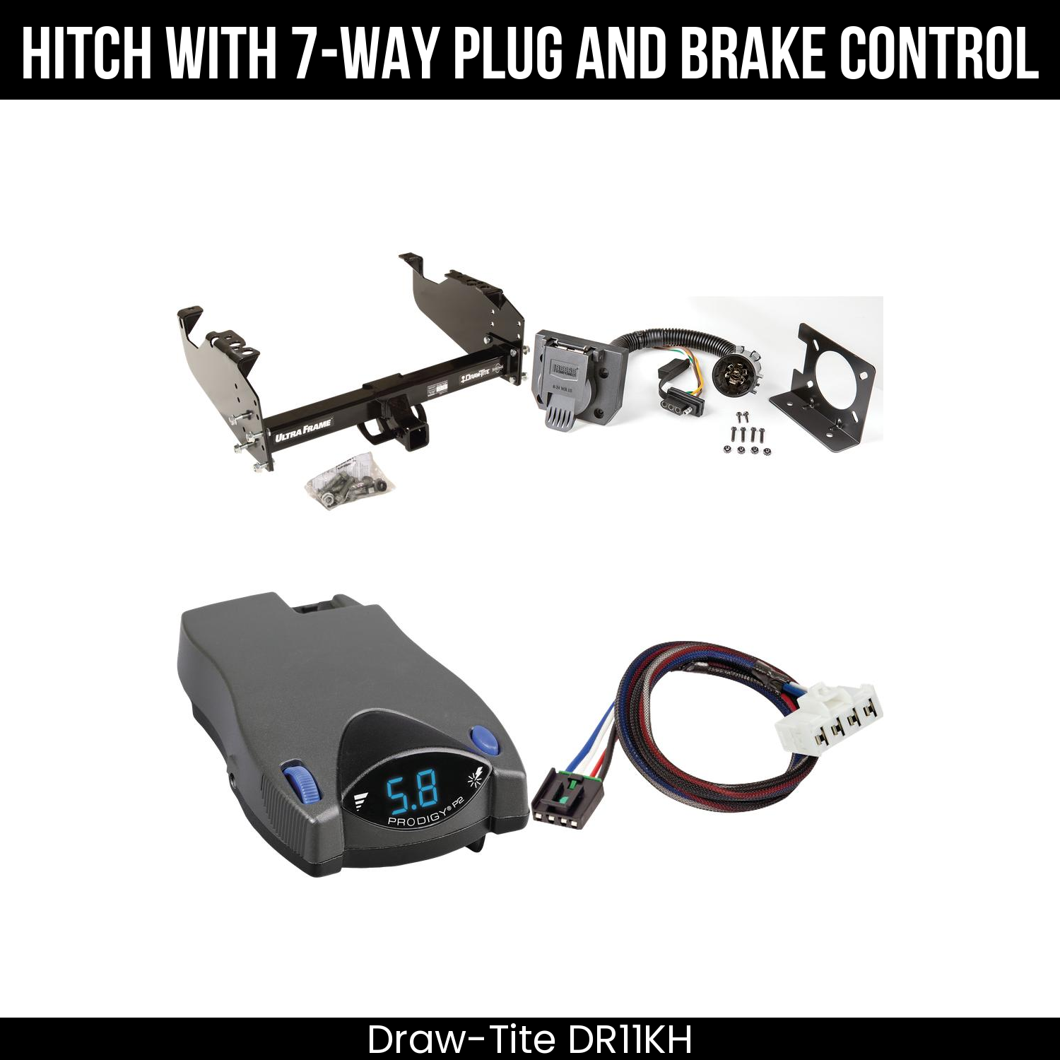 Trailer Hitch , 7-Way , Tekonsha Prodigy P2 Brake Control
