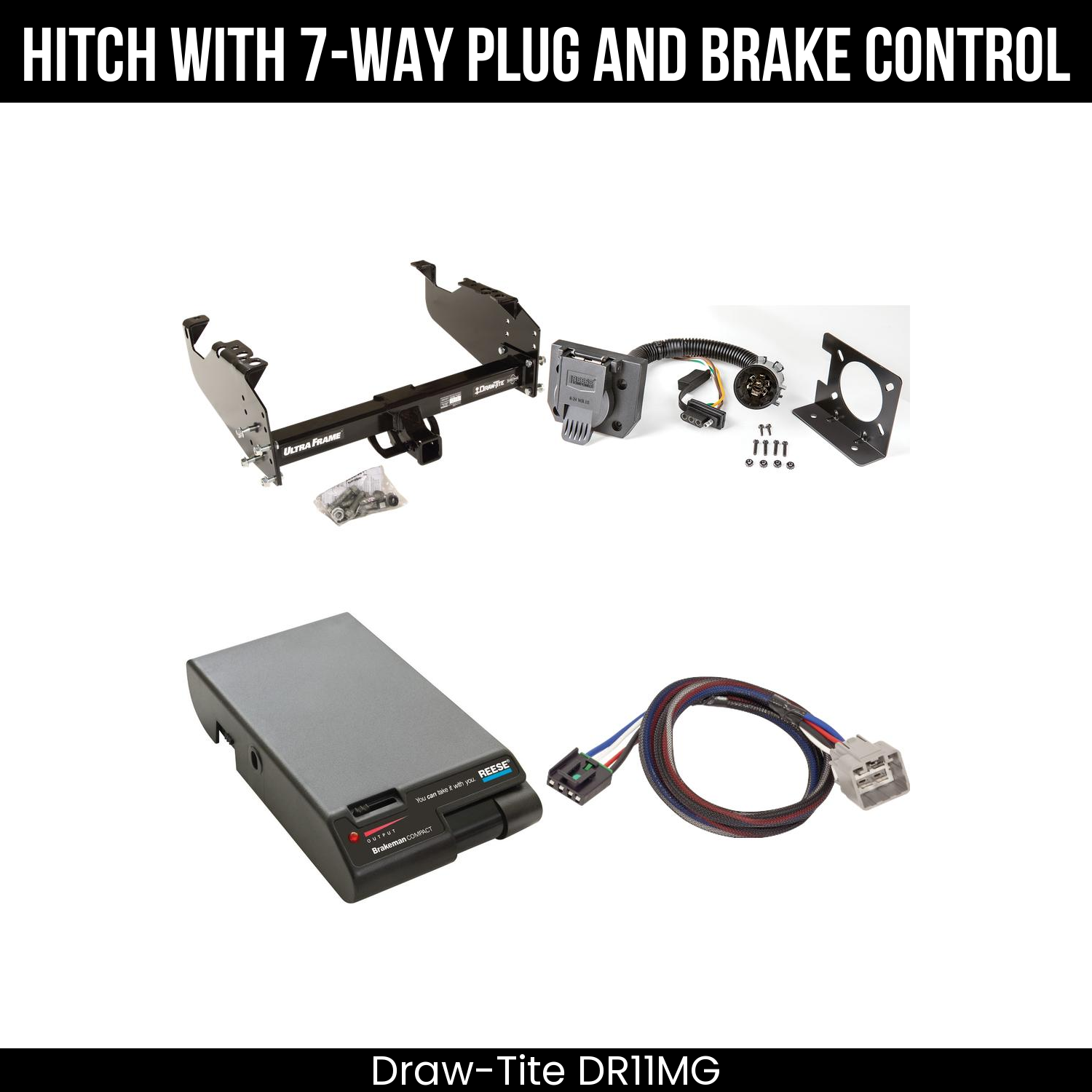 Trailer Hitch , 7-Way , Reese Brakeman Brake Control