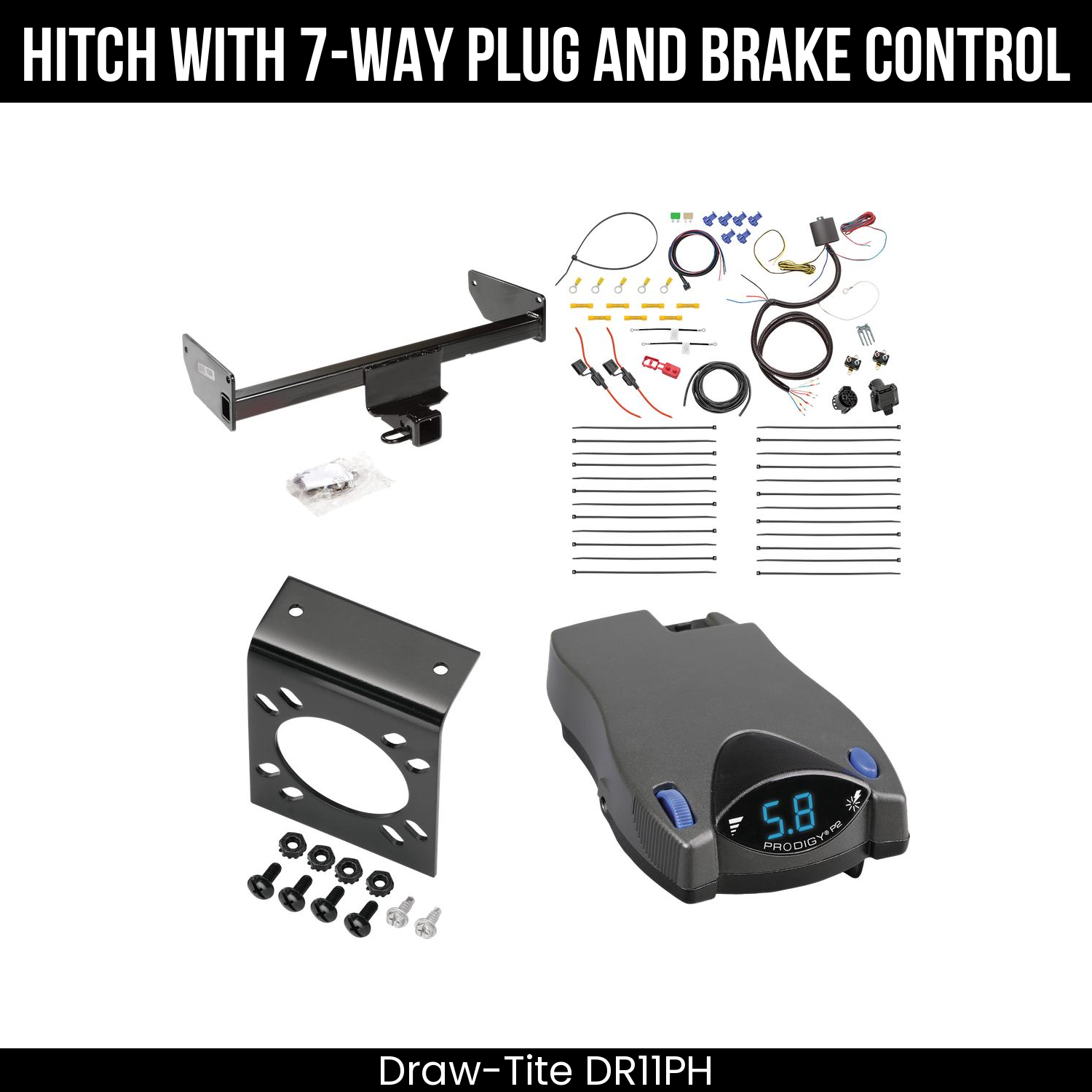 Trailer Hitch , 7-Way , Tekonsha Prodigy P2 Brake Control