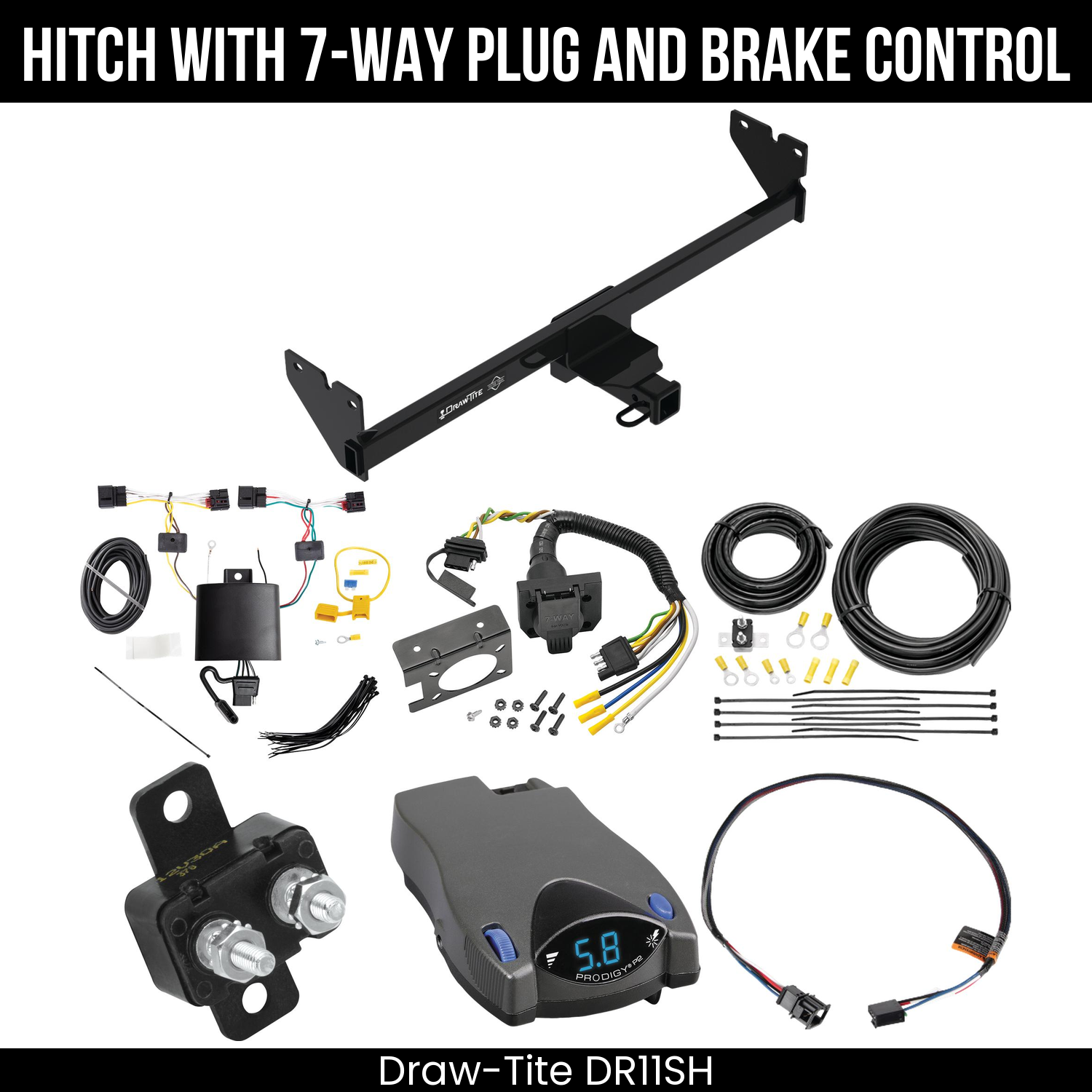 Trailer Hitch , 7-Way , Tekonsha Prodigy P2 Brake Control