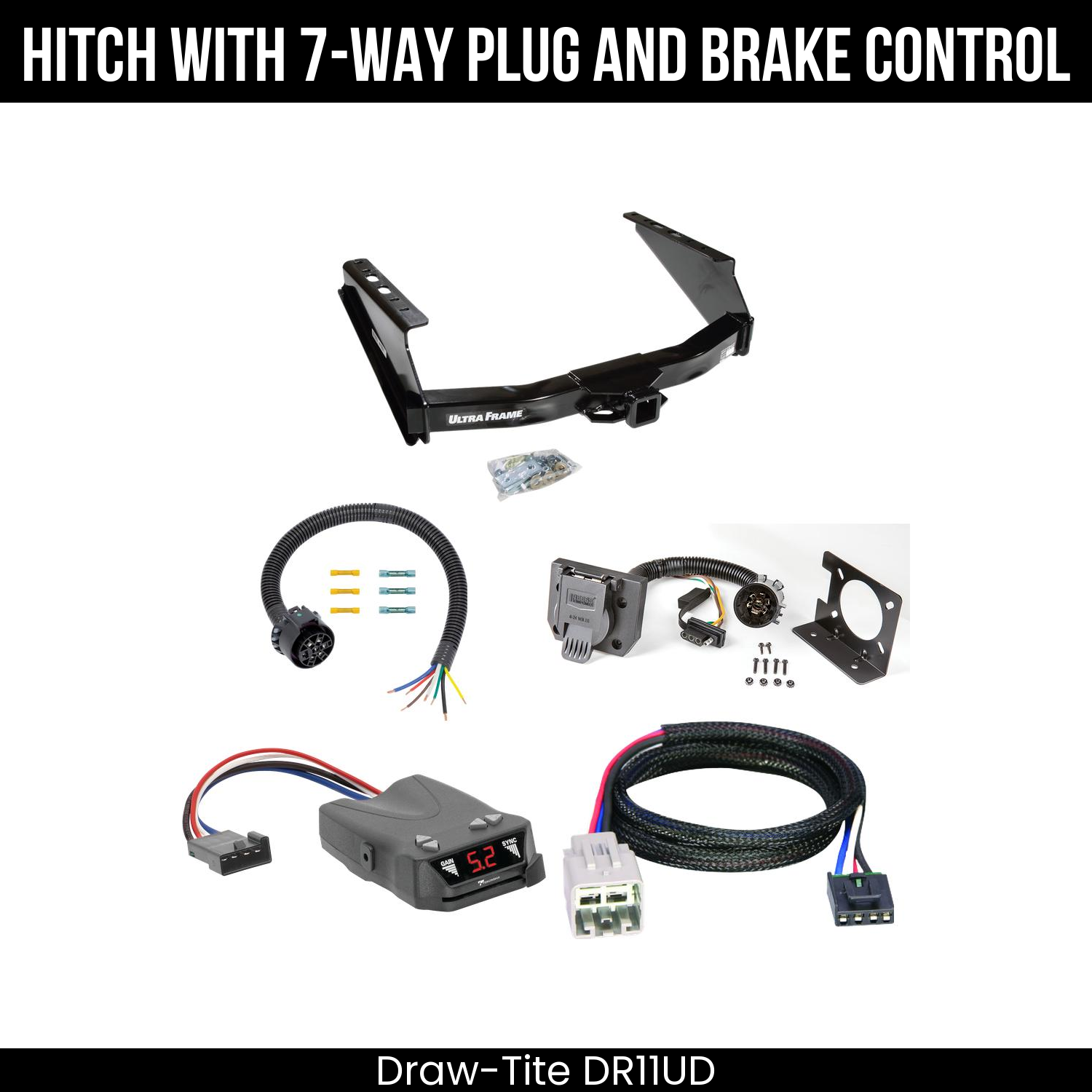 Trailer Hitch , 7-Way , Tekonsha Brakeman IV Brake Control