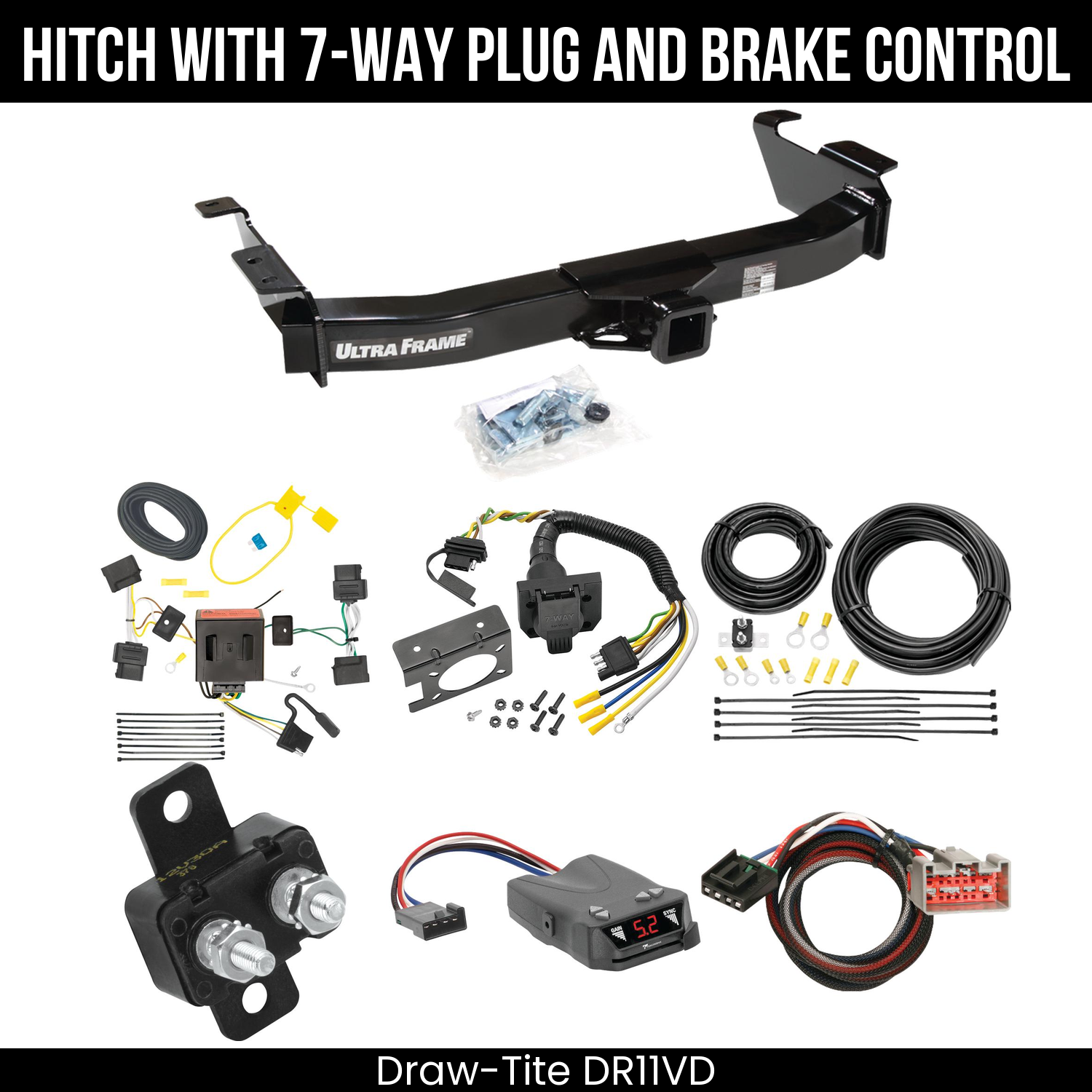 Trailer Hitch , 7-Way , Tekonsha Brakeman IV Brake Control