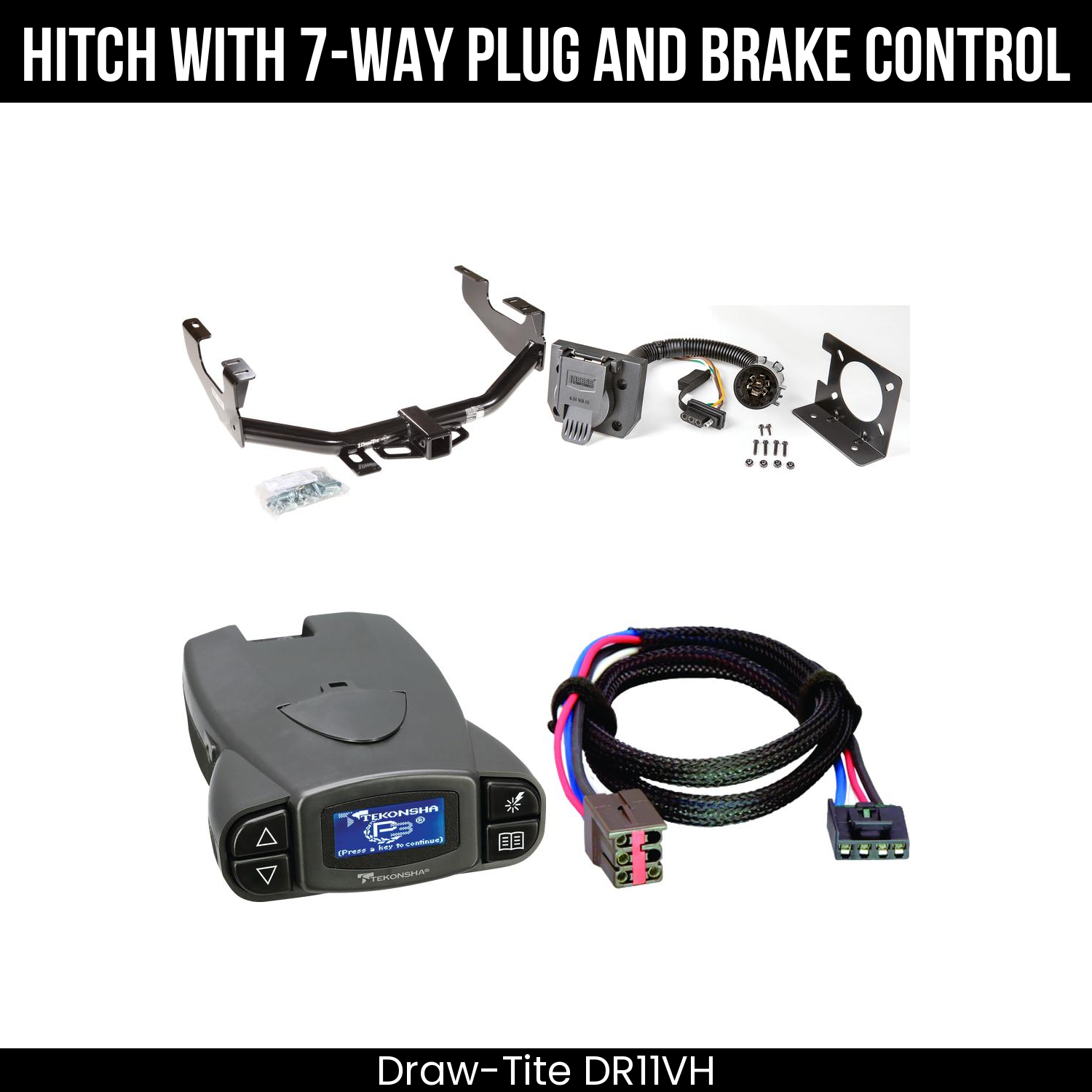 Trailer Hitch , 7-Way , Tekonsha Prodigy P3 Brake Control