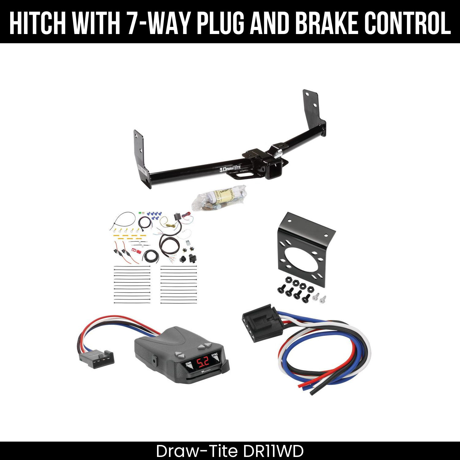 Trailer Hitch , 7-Way , Tekonsha Brakeman IV Brake Control