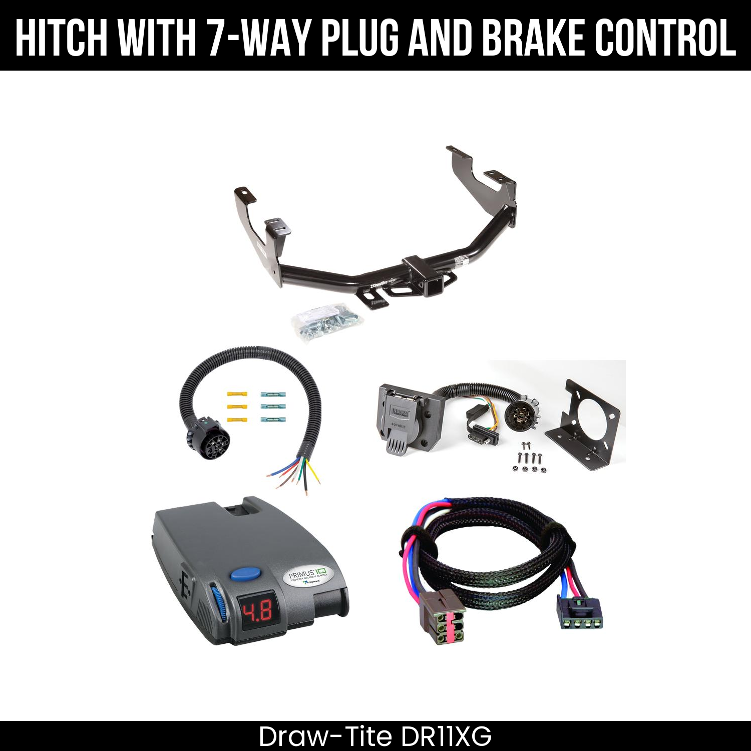 Trailer Hitch , 7-Way , Tekonsha Primus IQ Brake Control