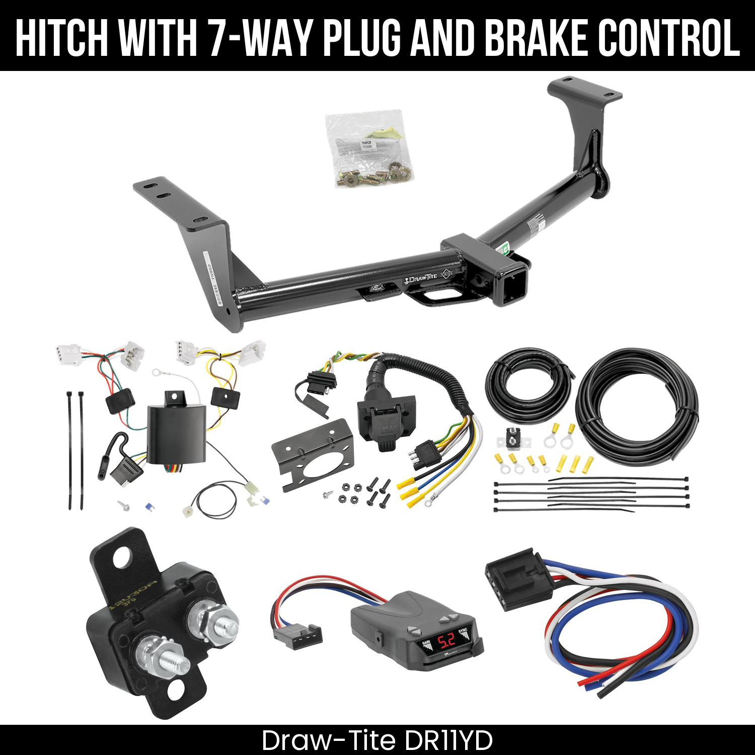 Trailer Hitch , 7-Way , Tekonsha Brakeman IV Brake Control