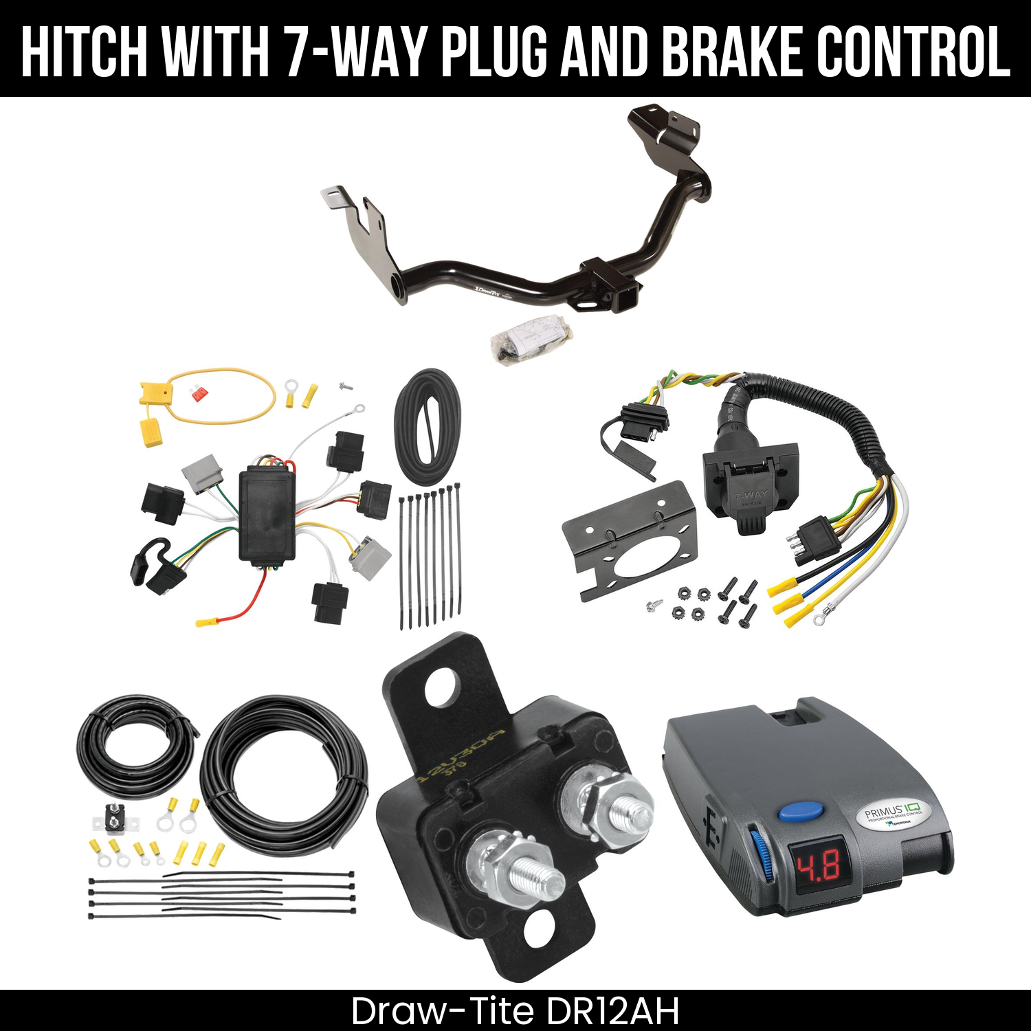 Trailer Hitch , 7-Way , Tekonsha Primus IQ Brake Control