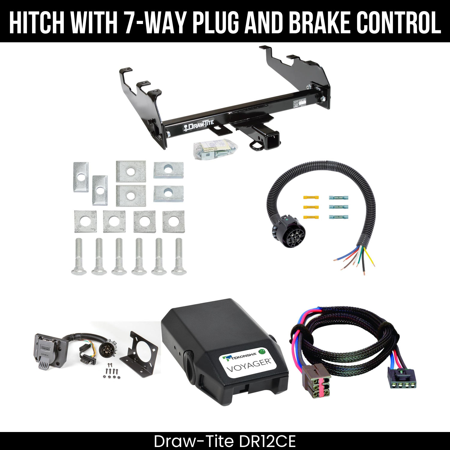 Trailer Hitch , 7-Way , Tekonsha Voyager Brake Control