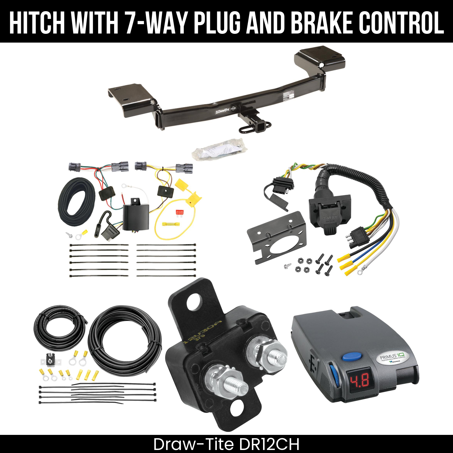 Trailer Hitch , 7-Way , Tekonsha Primus IQ Brake Control