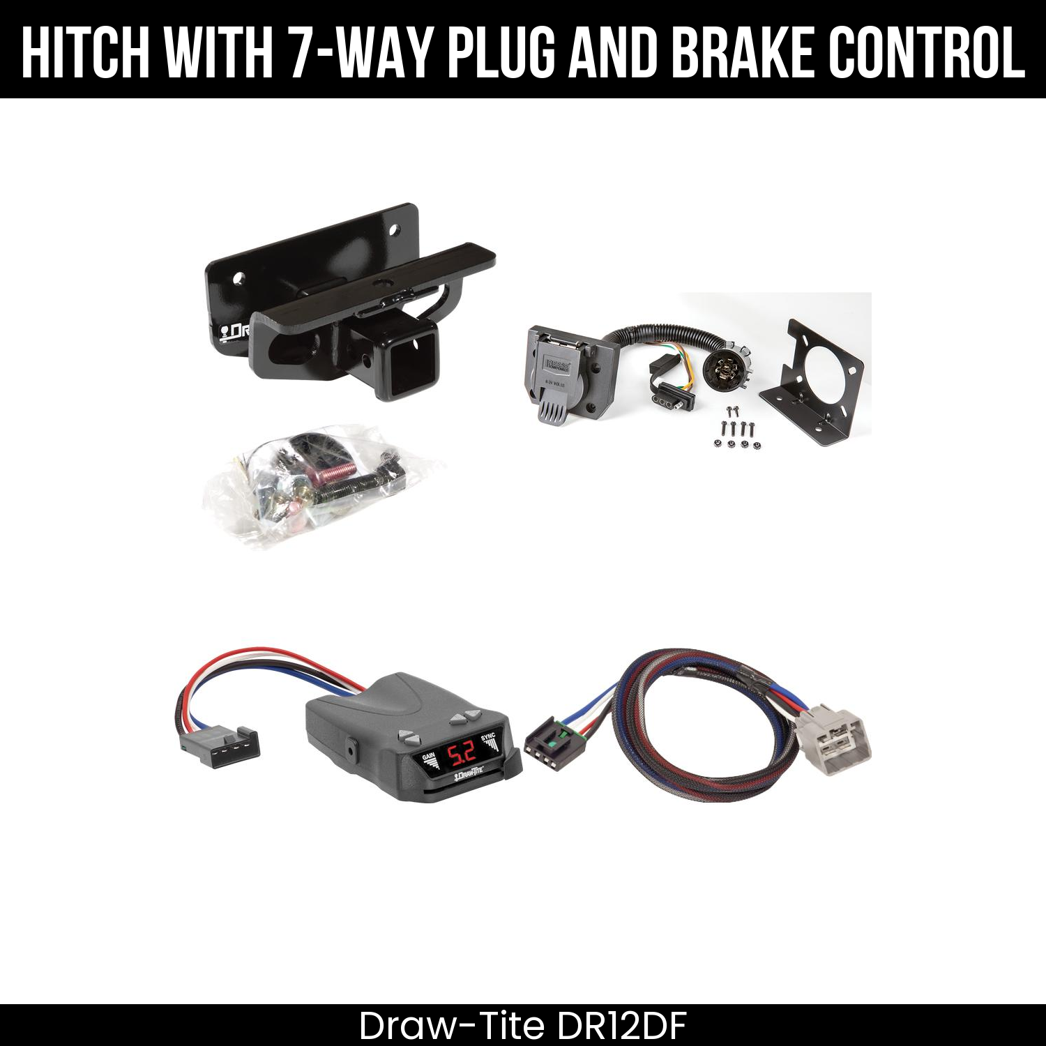 Trailer Hitch , 7-Way , Draw-Tite Activator IV Brake Control