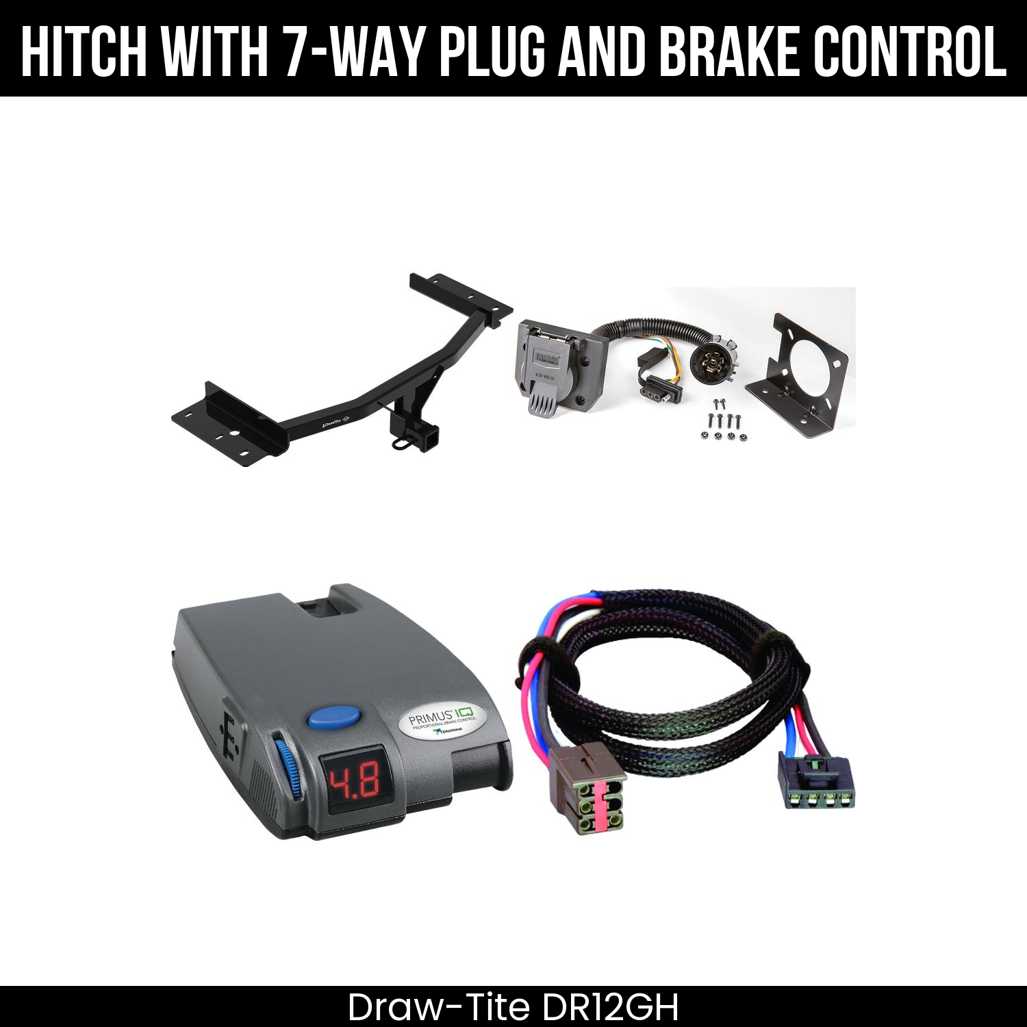 Trailer Hitch , 7-Way , Tekonsha Primus IQ Brake Control