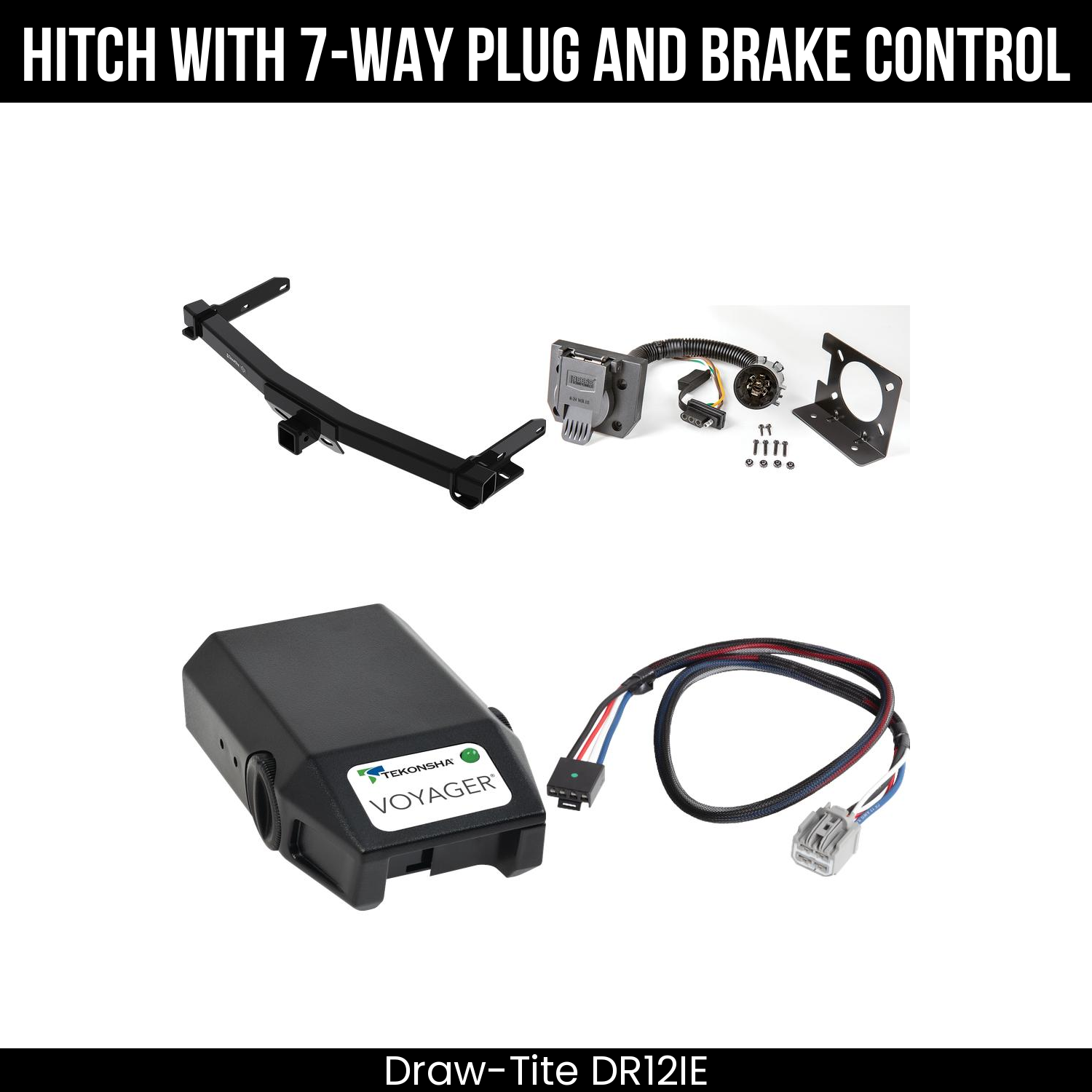 Trailer Hitch , 7-Way , Tekonsha Voyager Brake Control