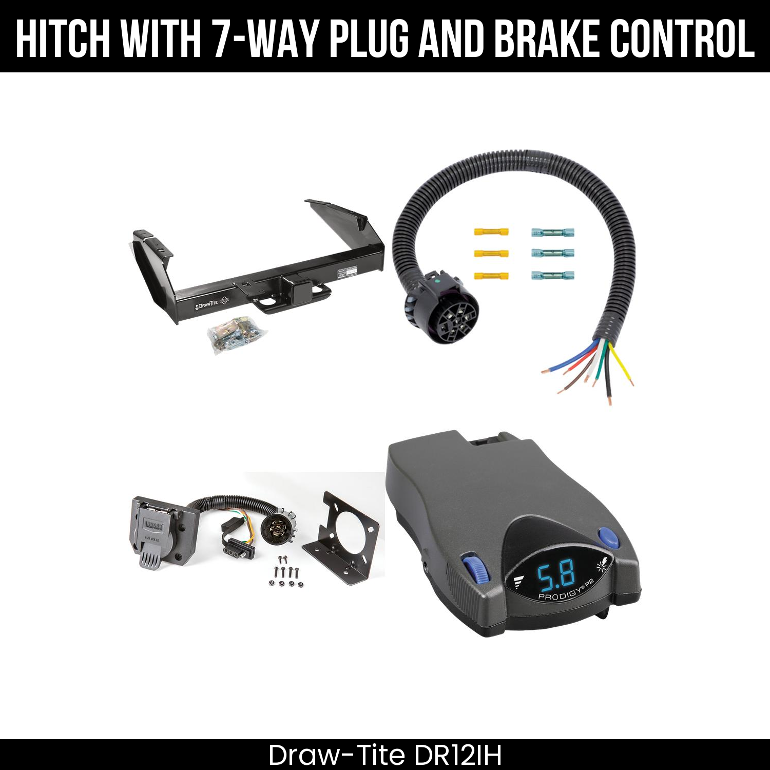 Trailer Hitch , 7-Way , Tekonsha Prodigy P2 Brake Control