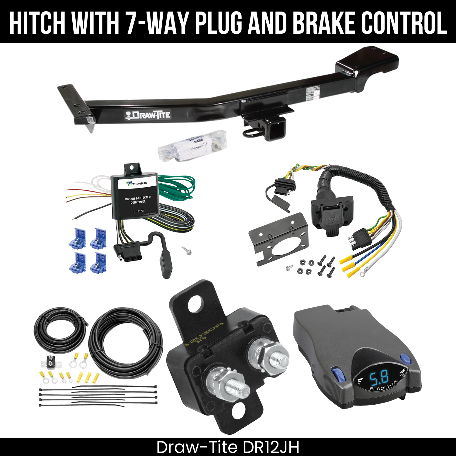 Trailer Hitch , 7-Way , Tekonsha Prodigy P2 Brake Control