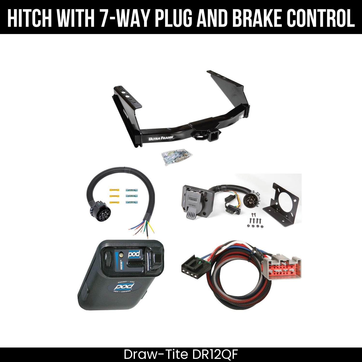 Trailer Hitch , 7-Way , Reese POD Brake Control