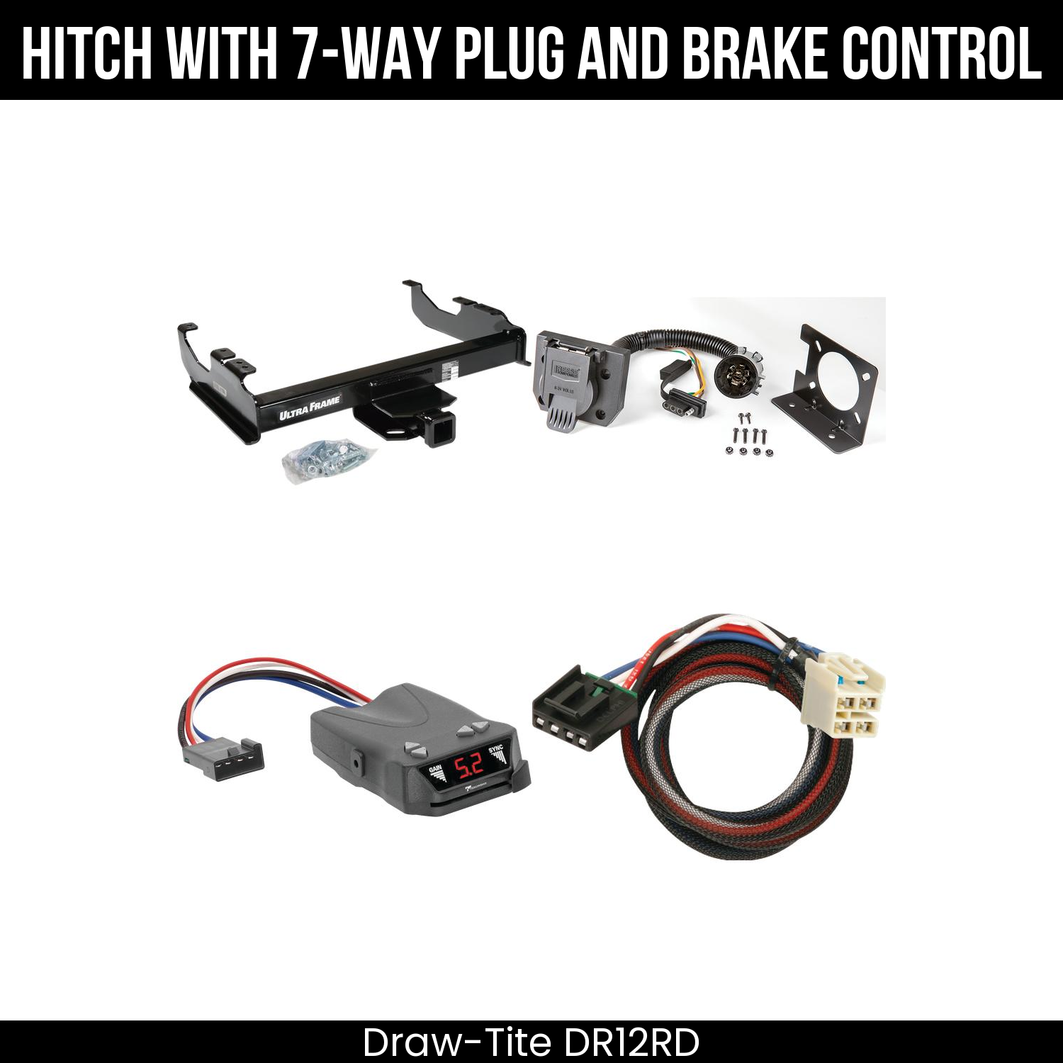 Trailer Hitch , 7-Way , Tekonsha Brakeman IV Brake Control