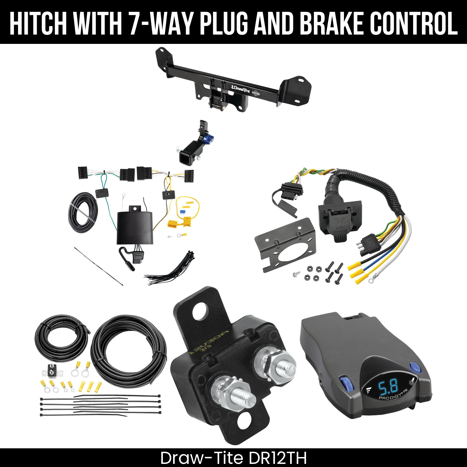 Trailer Hitch , 7-Way , Tekonsha Prodigy P2 Brake Control