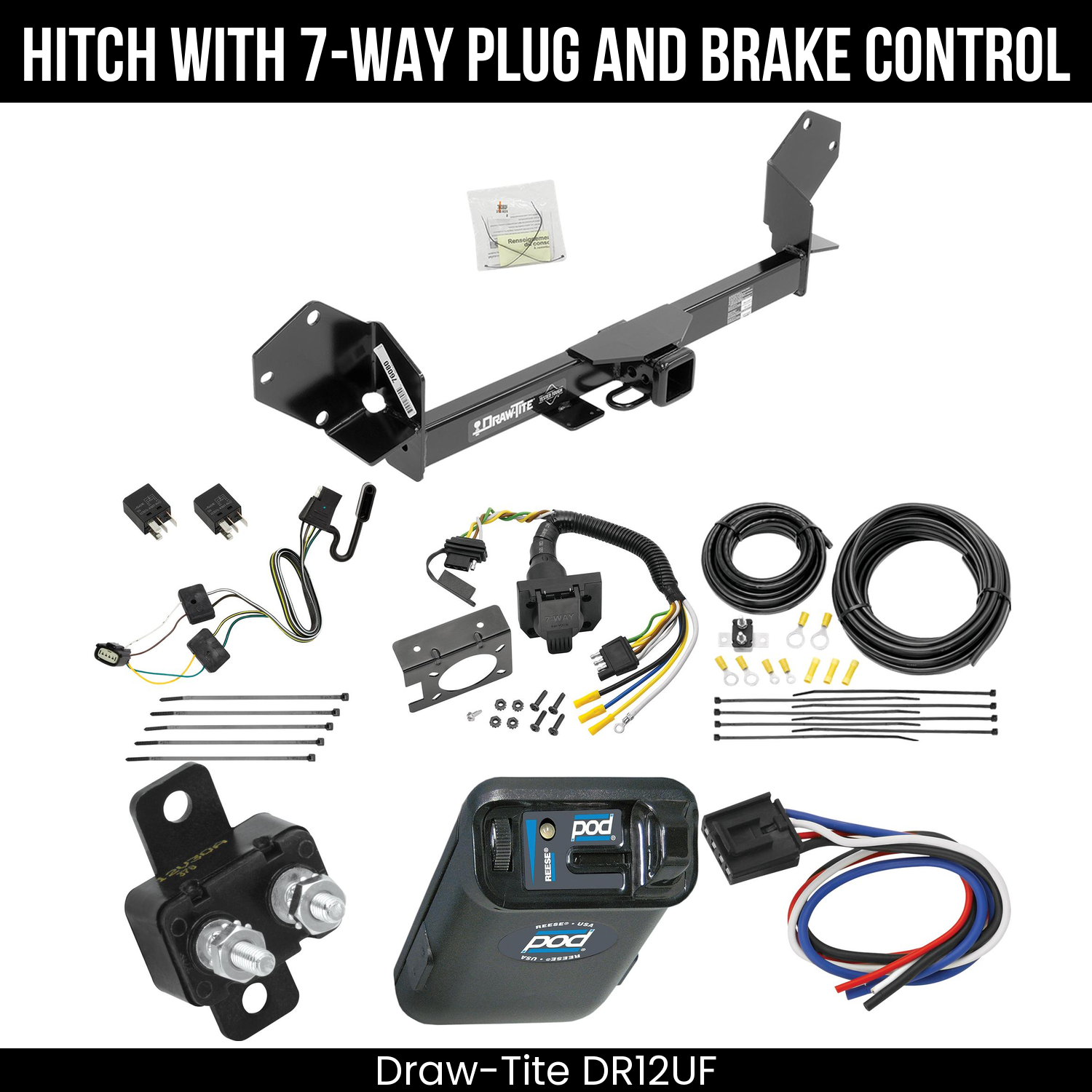 Trailer Hitch , 7-Way , Reese POD Brake Control
