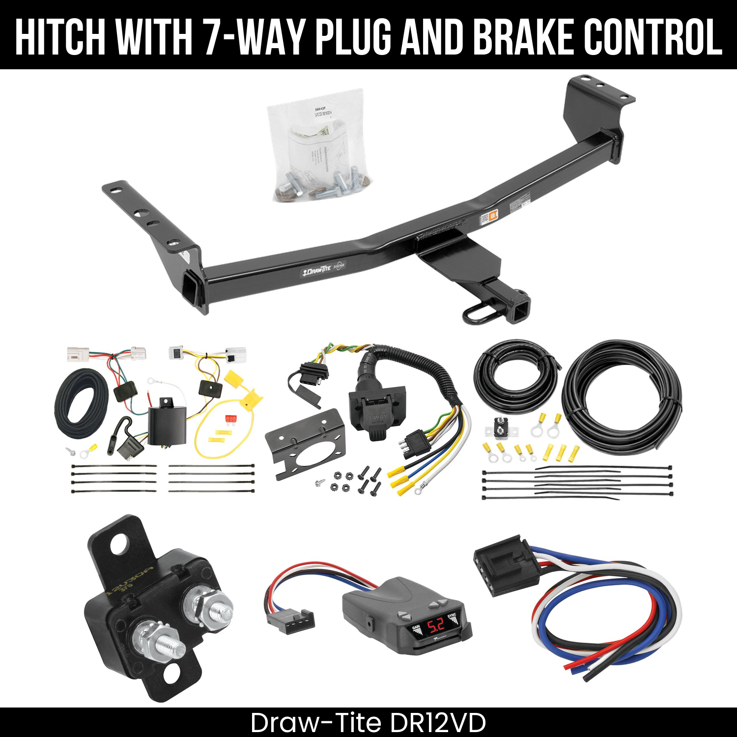 Trailer Hitch , 7-Way , Tekonsha Brakeman IV Brake Control