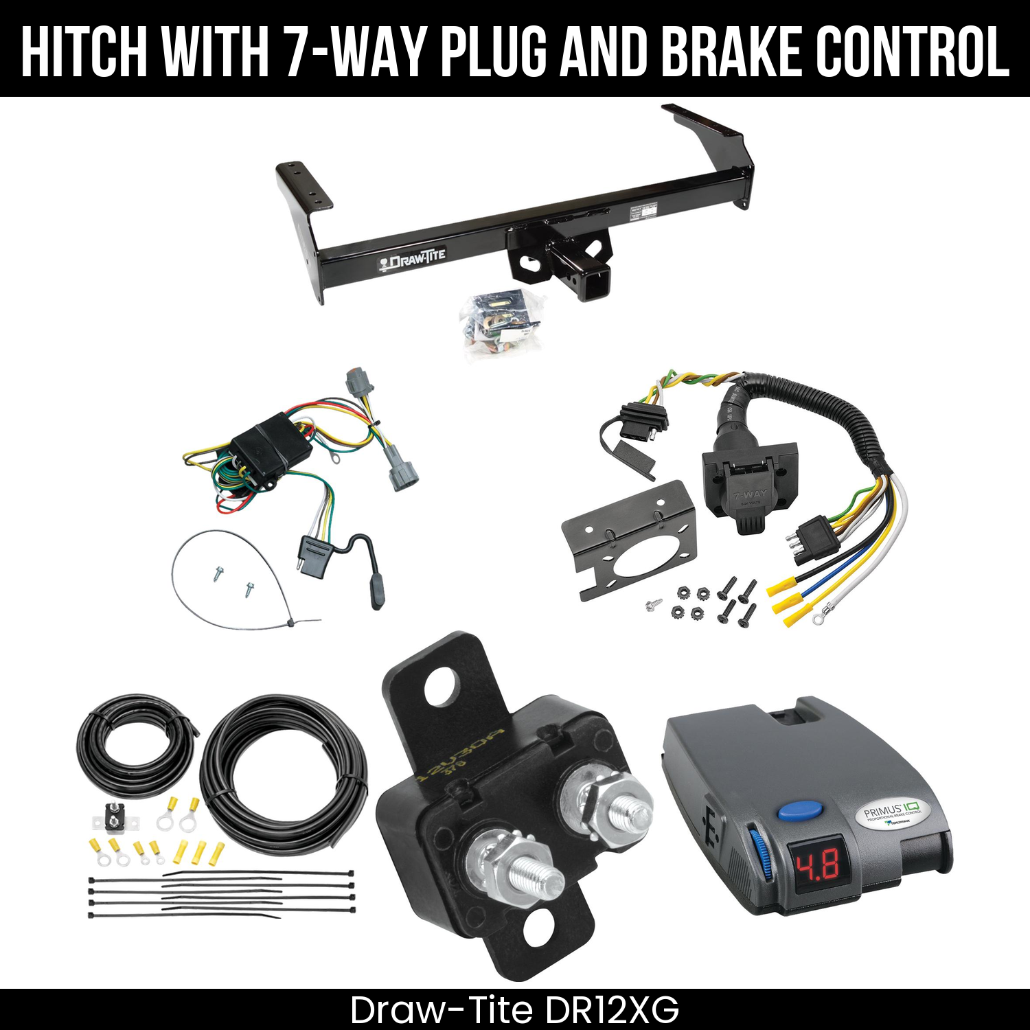 Trailer Hitch , 7-Way , Tekonsha Primus IQ Brake Control
