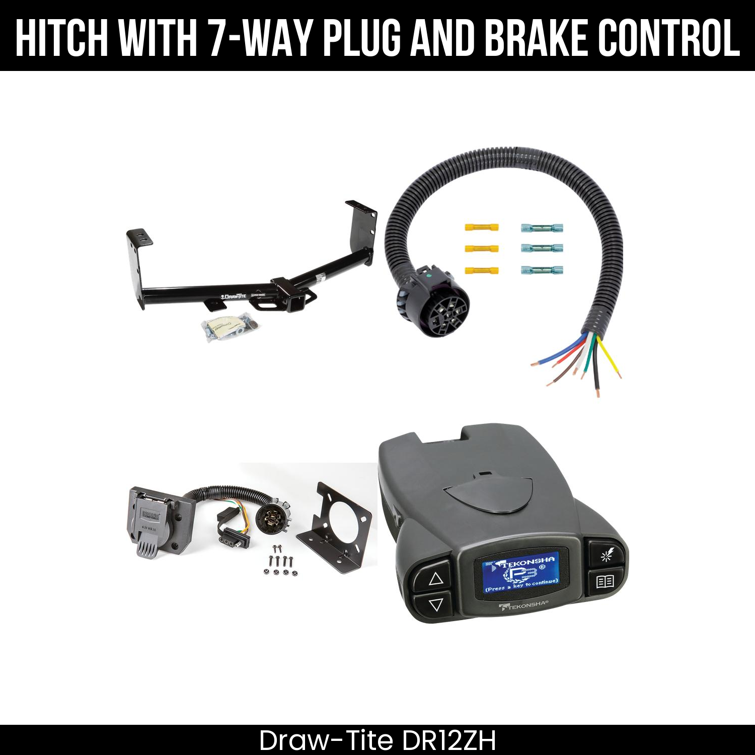 Trailer Hitch , 7-Way , Tekonsha Prodigy P3 Brake Control