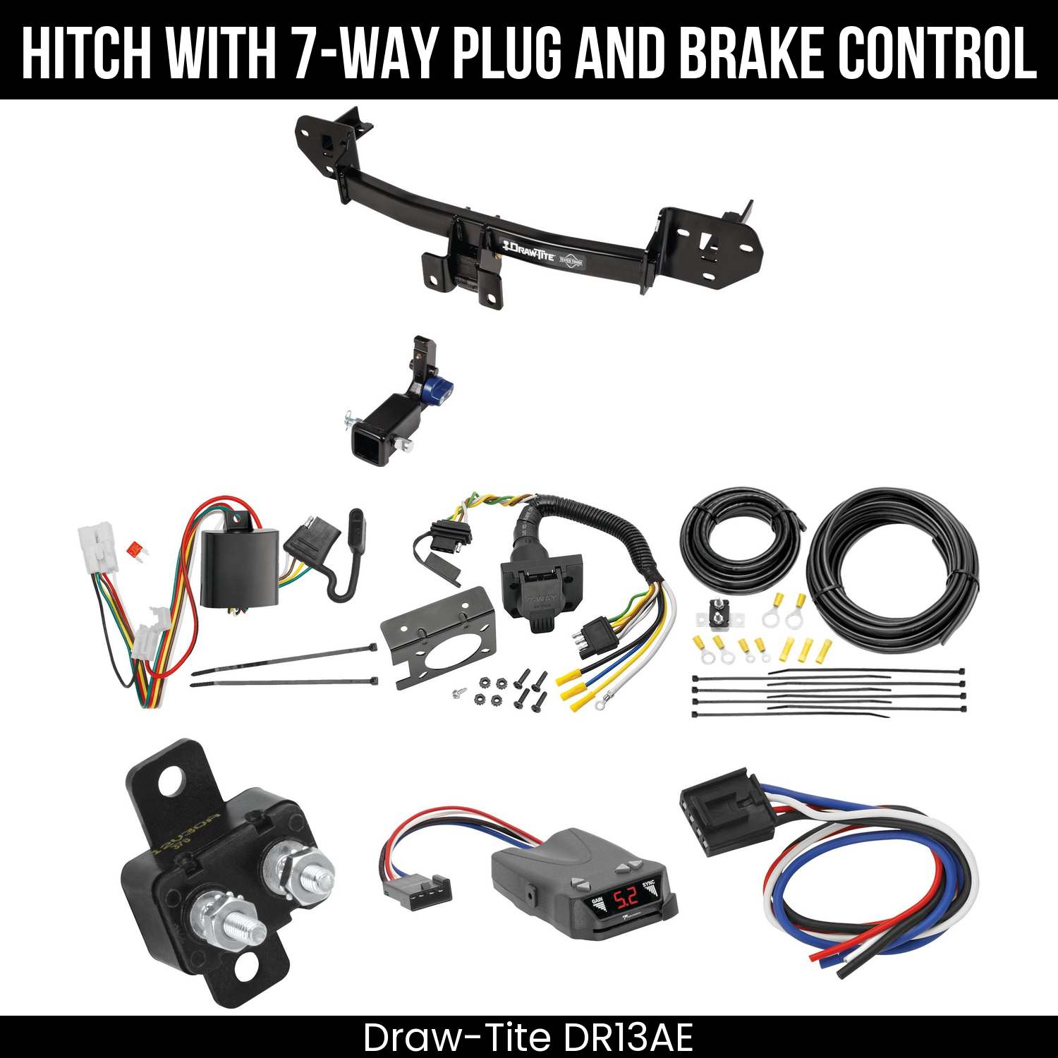 Trailer Hitch , 7-Way , Tekonsha Brakeman IV Brake Control