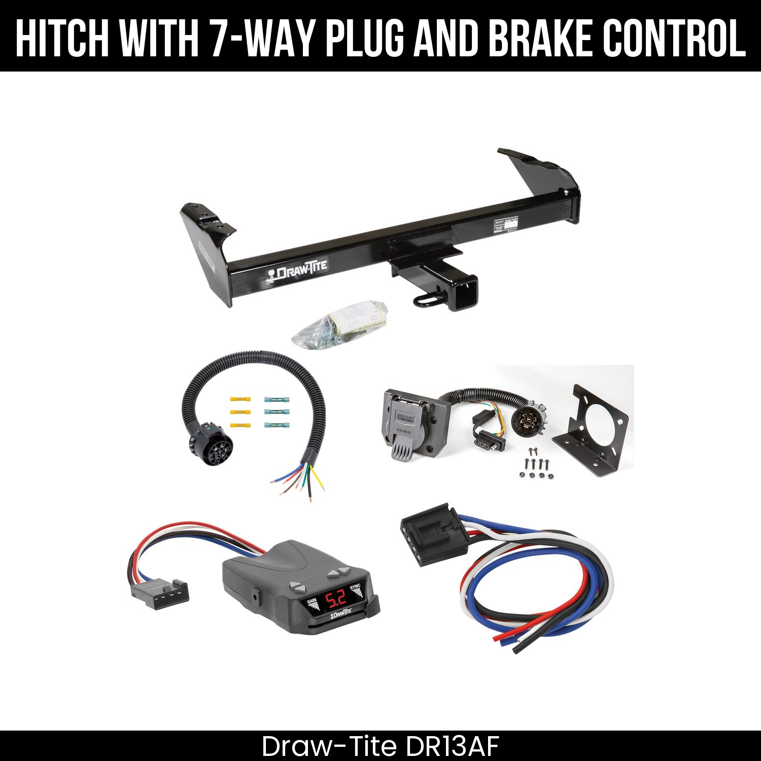 Trailer Hitch , 7-Way , Draw-Tite Activator IV Brake Control