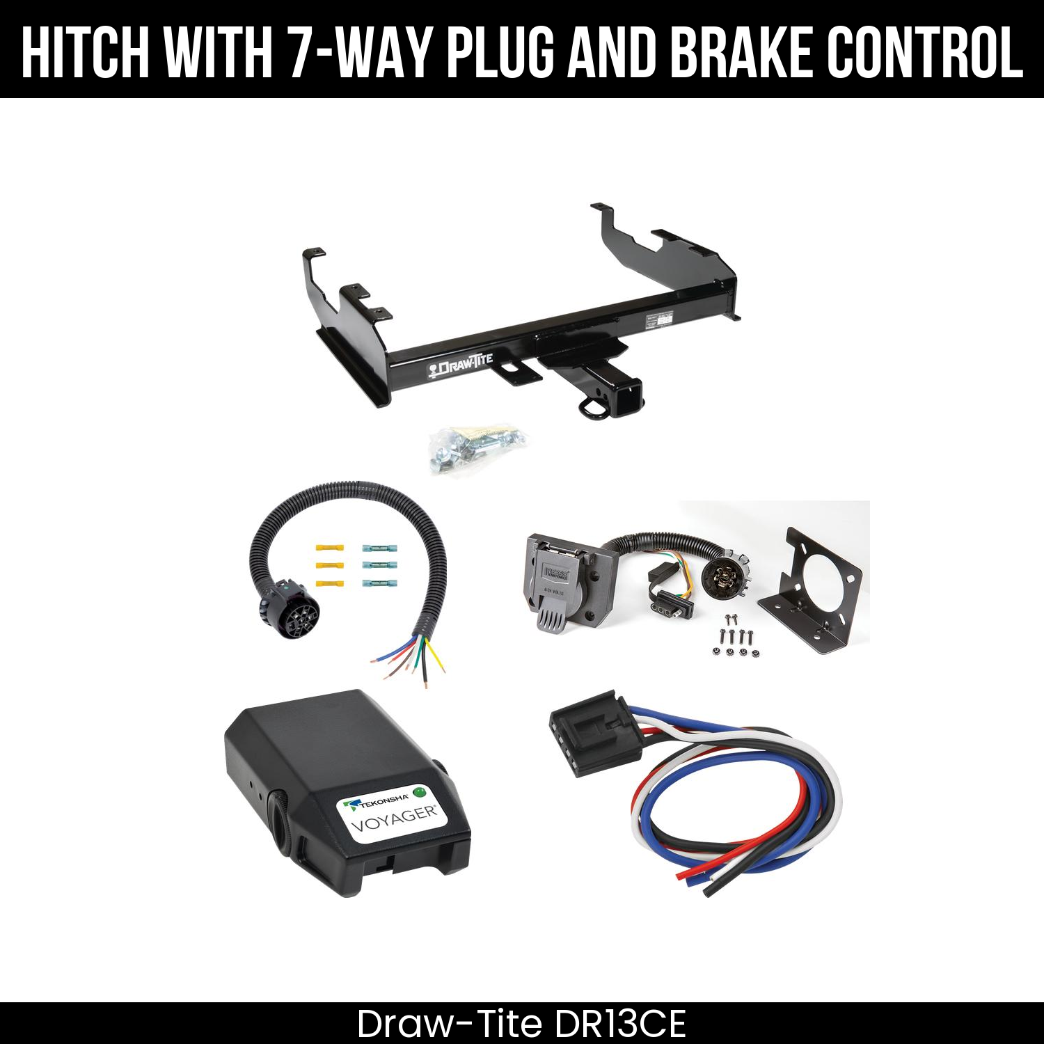 Trailer Hitch , 7-Way , Tekonsha Voyager Brake Control