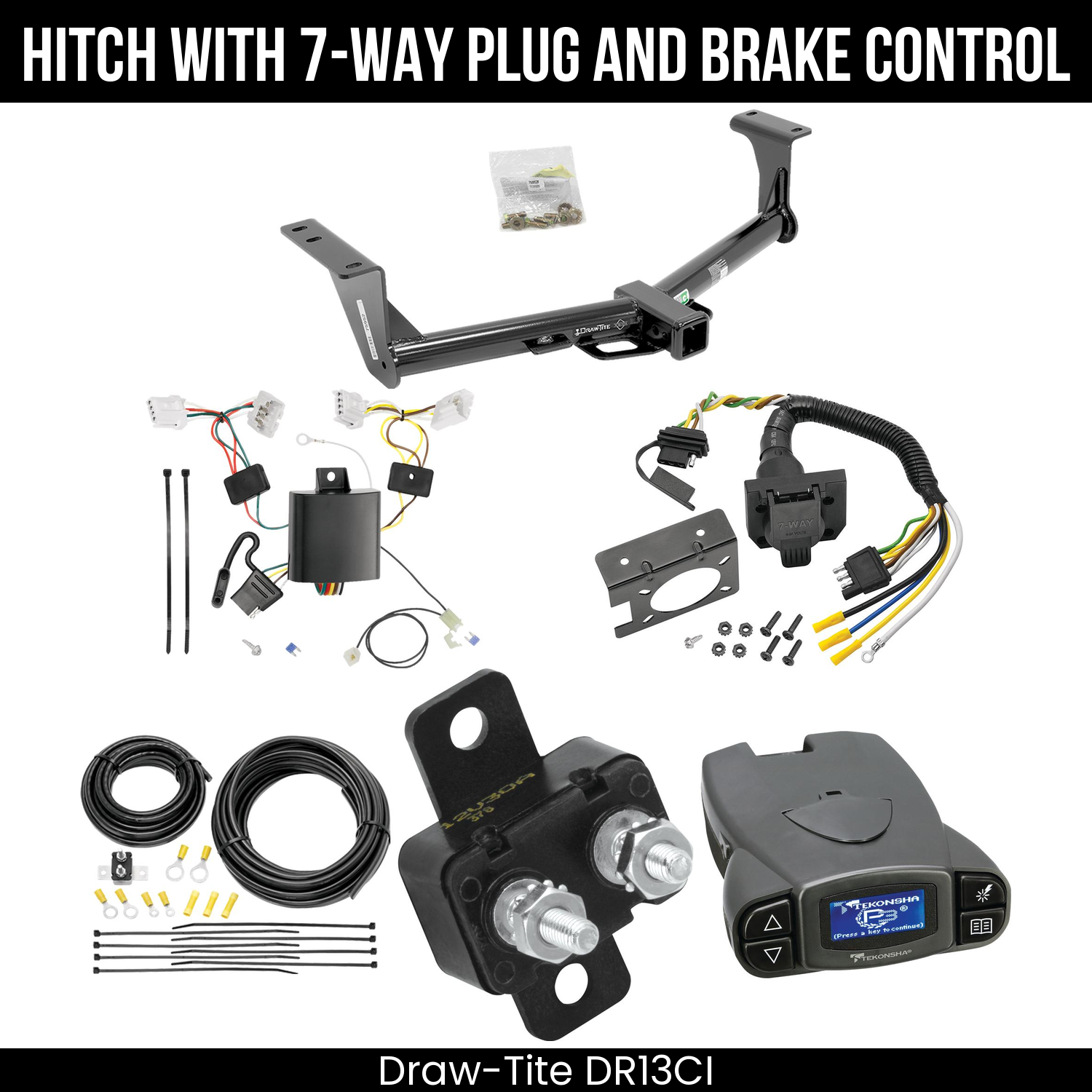 Trailer Hitch , 7-Way , Tekonsha Prodigy P3 Brake Control