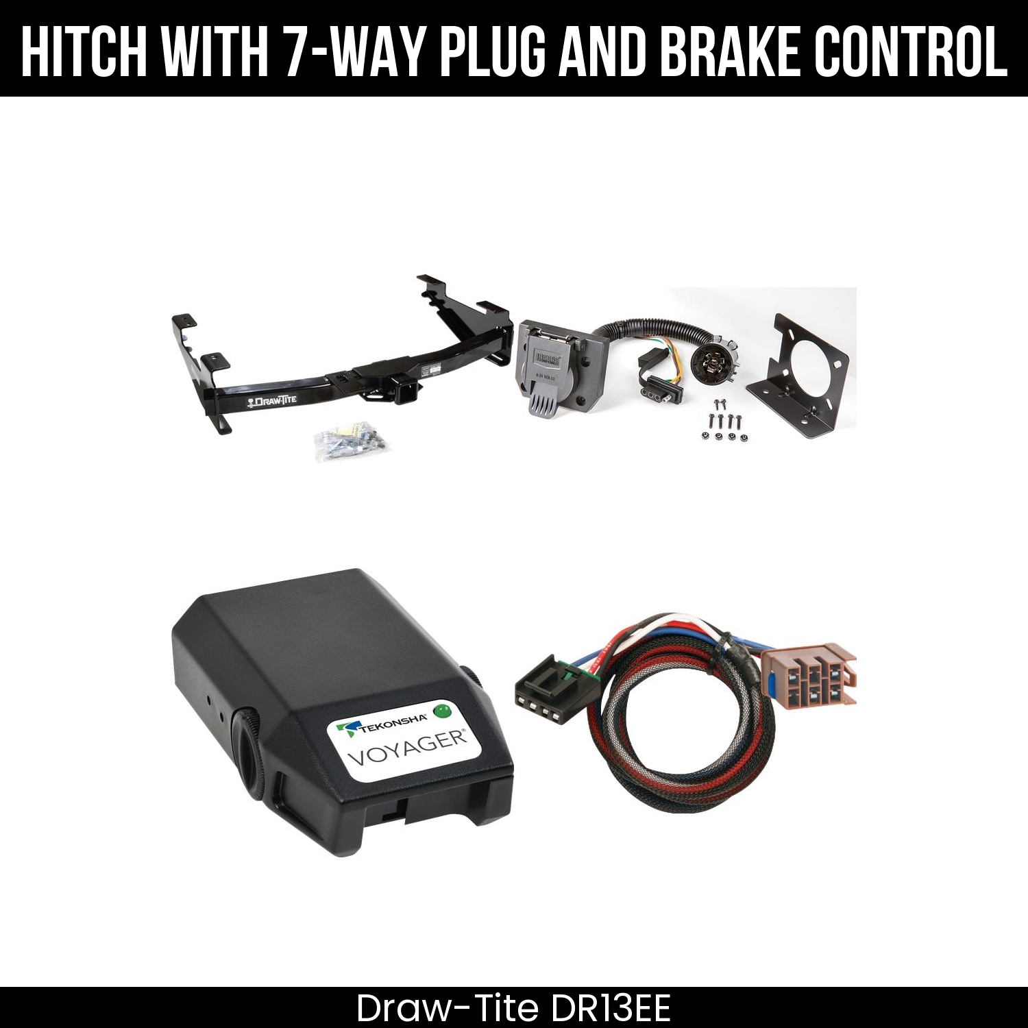 Trailer Hitch , 7-Way , Tekonsha Voyager Brake Control