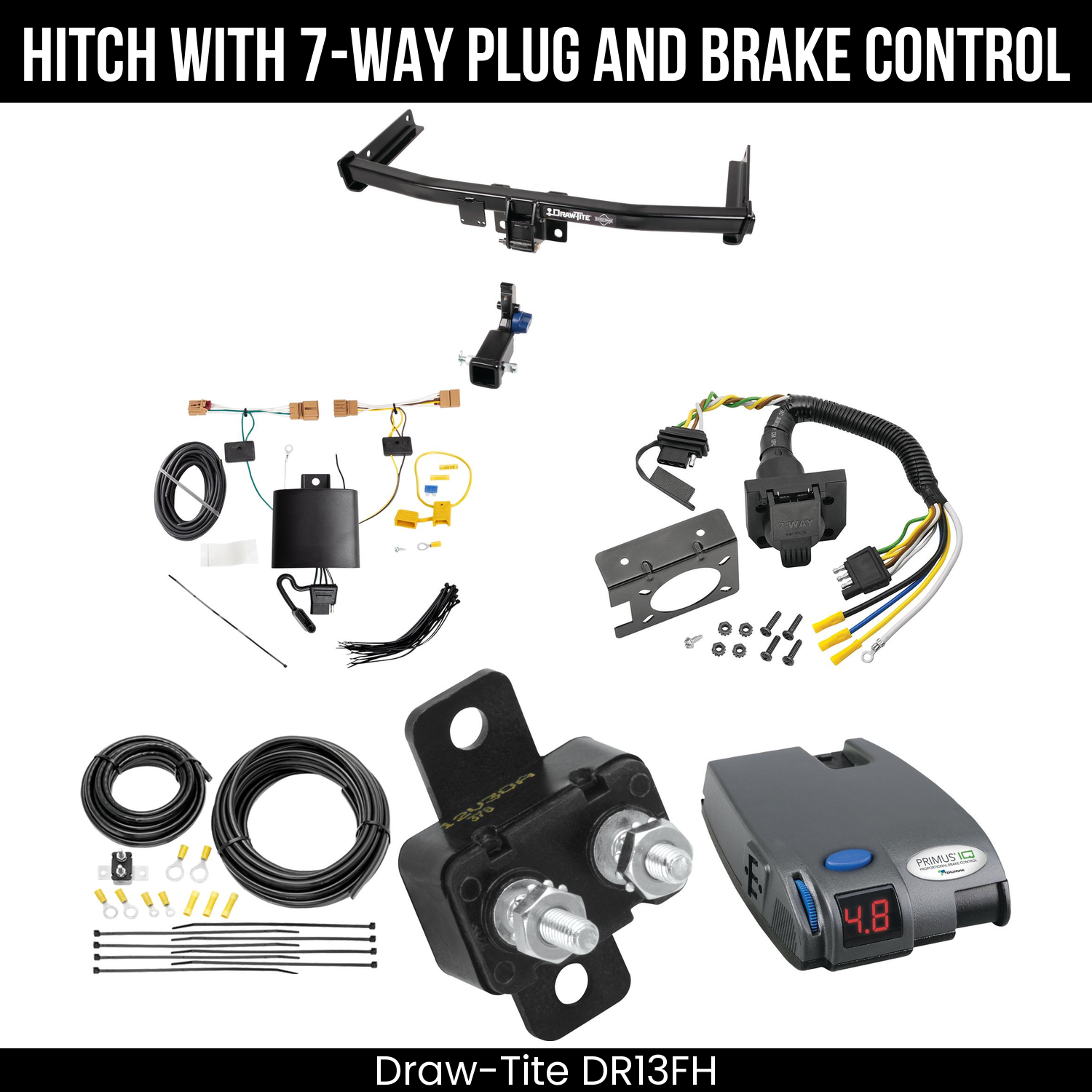 Trailer Hitch , 7-Way , Tekonsha Primus IQ Brake Control