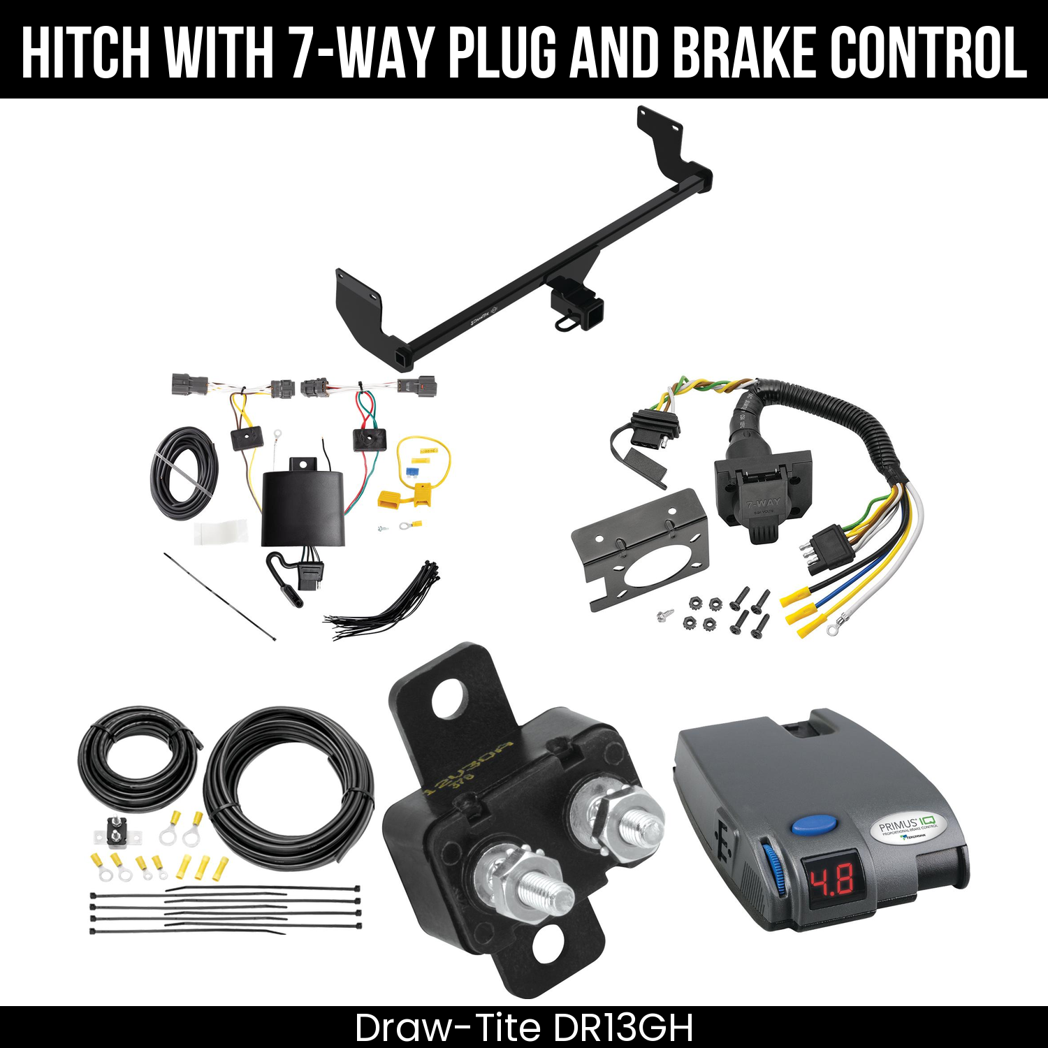 Trailer Hitch , 7-Way , Tekonsha Primus IQ Brake Control