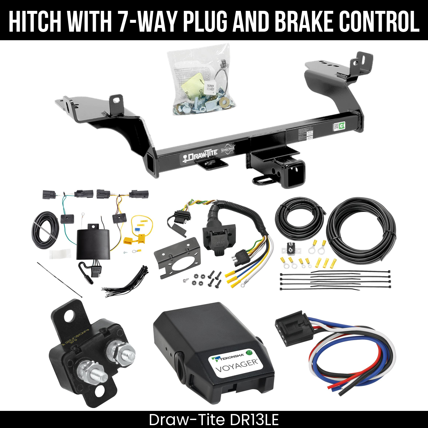 Trailer Hitch , 7-Way , Tekonsha Voyager Brake Control