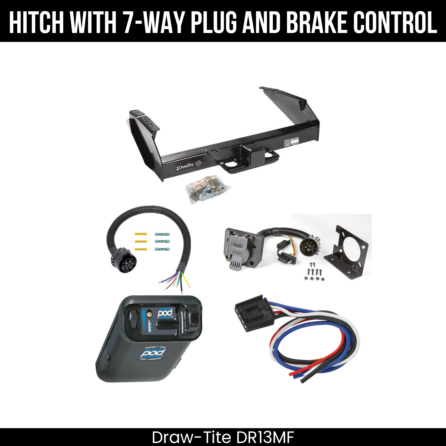 Trailer Hitch , 7-Way , Reese POD Brake Control