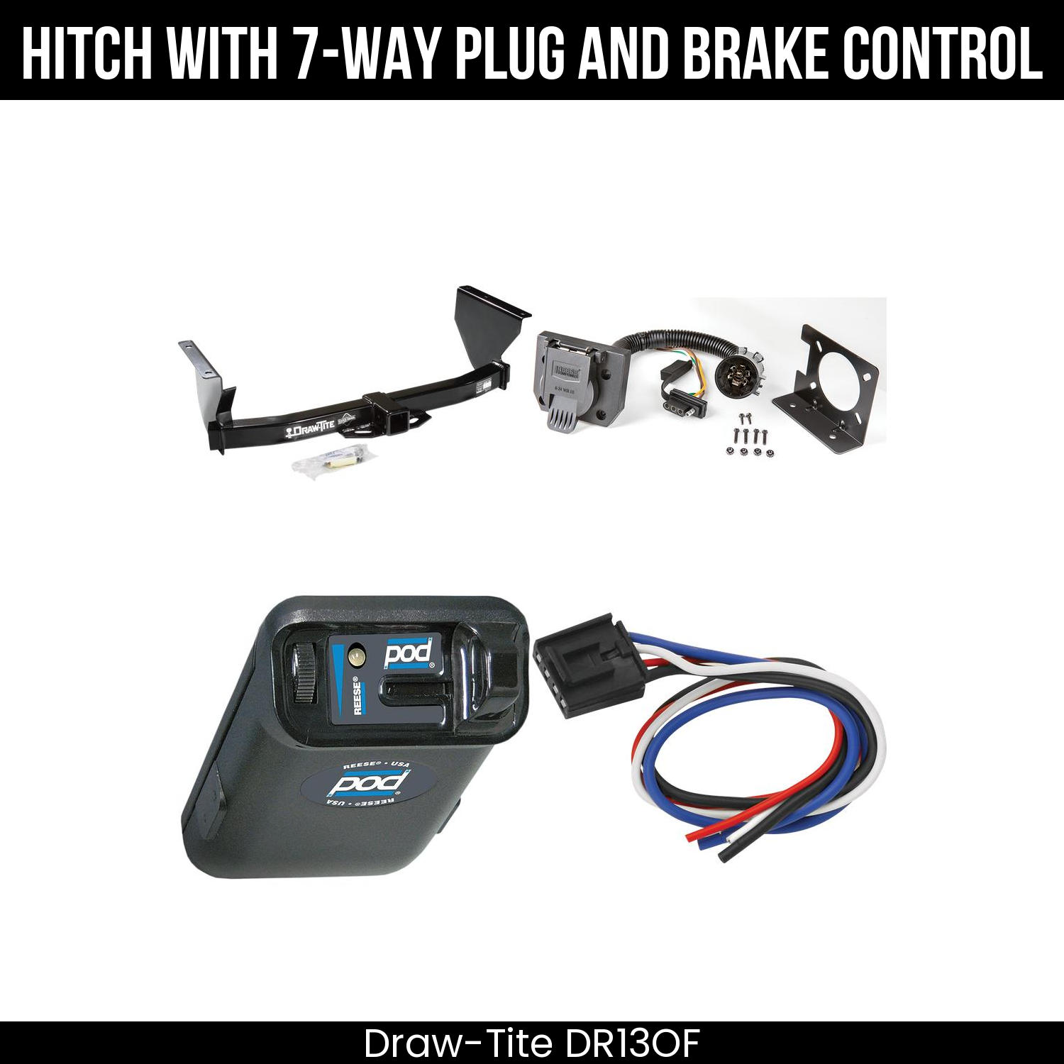 Trailer Hitch , 7-Way , Reese POD Brake Control