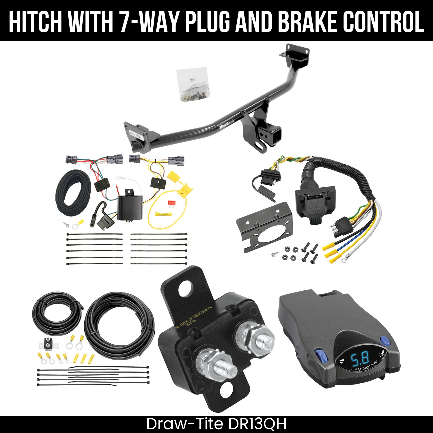 Trailer Hitch , 7-Way , Tekonsha Prodigy P2 Brake Control