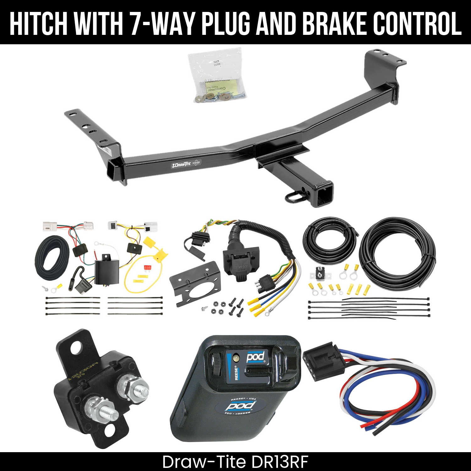 Trailer Hitch , 7-Way , Reese POD Brake Control