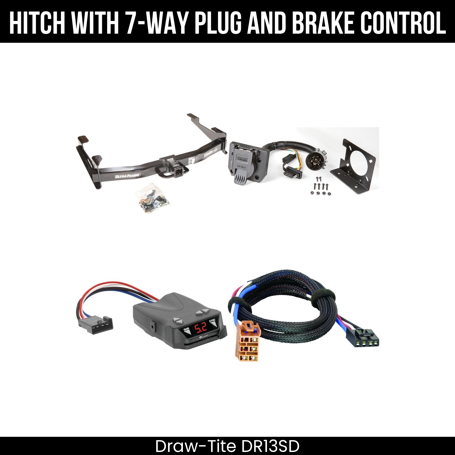 Trailer Hitch , 7-Way , Tekonsha Brakeman IV Brake Control