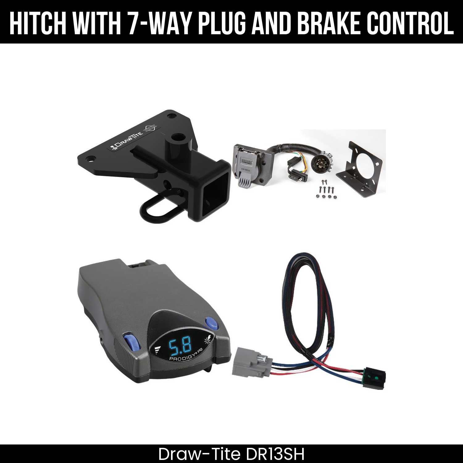 Trailer Hitch , 7-Way , Tekonsha Prodigy P2 Brake Control