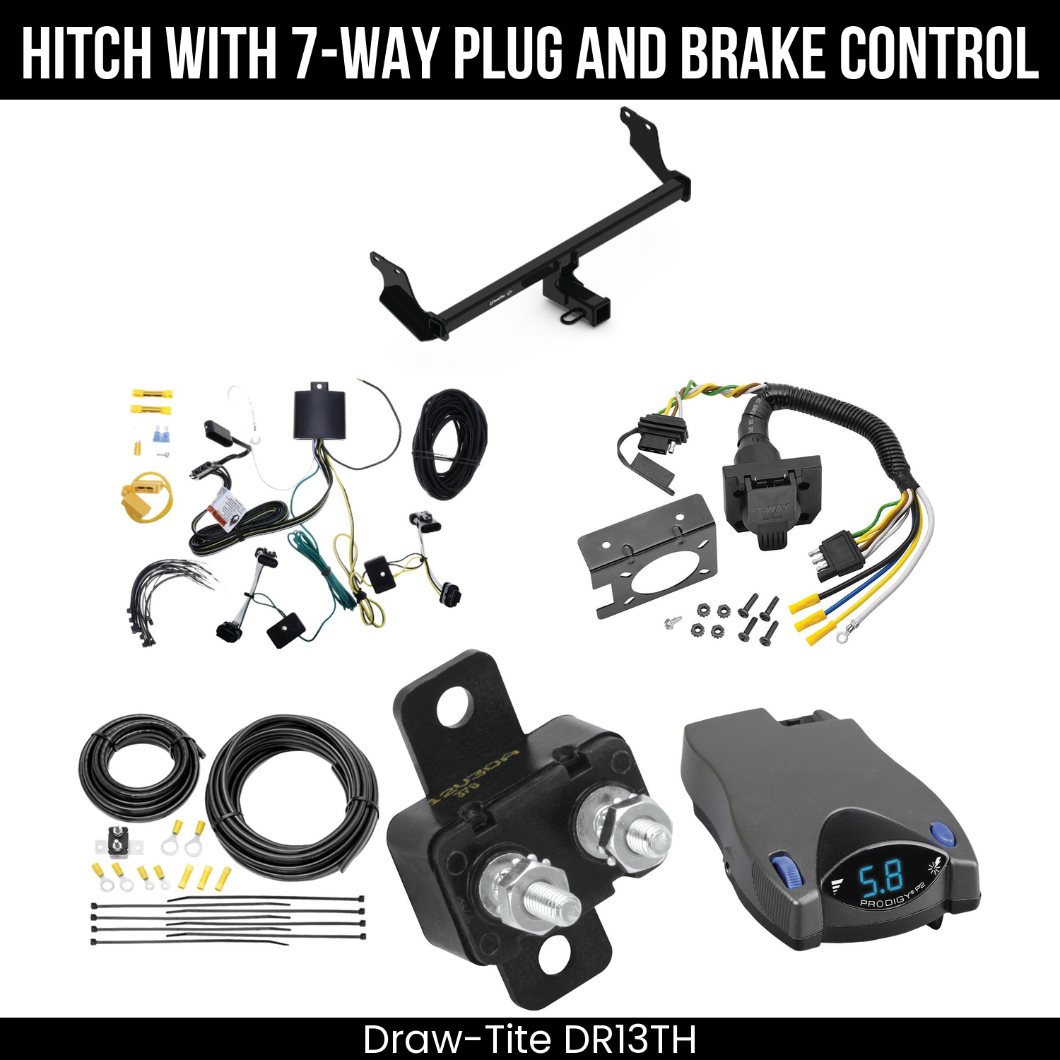 Trailer Hitch , 7-Way , Tekonsha Prodigy P2 Brake Control