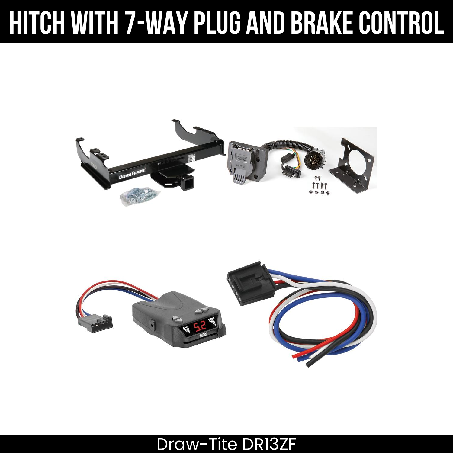 Trailer Hitch , 7-Way , Reese Brakeman IV Brake Control